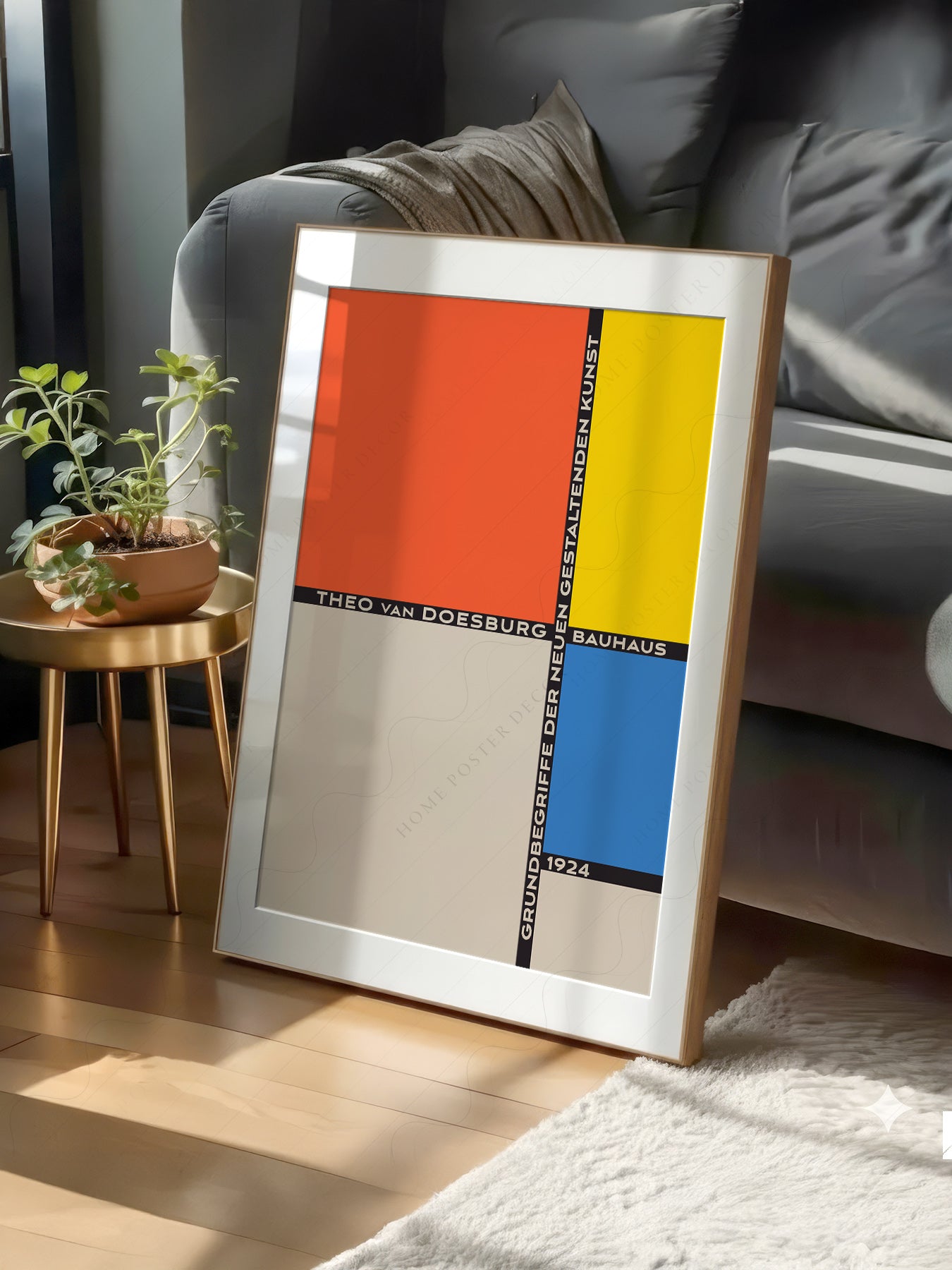 Theo van Doesburg Bauhaus 1924 Art Print – De Stijl Wall Poster