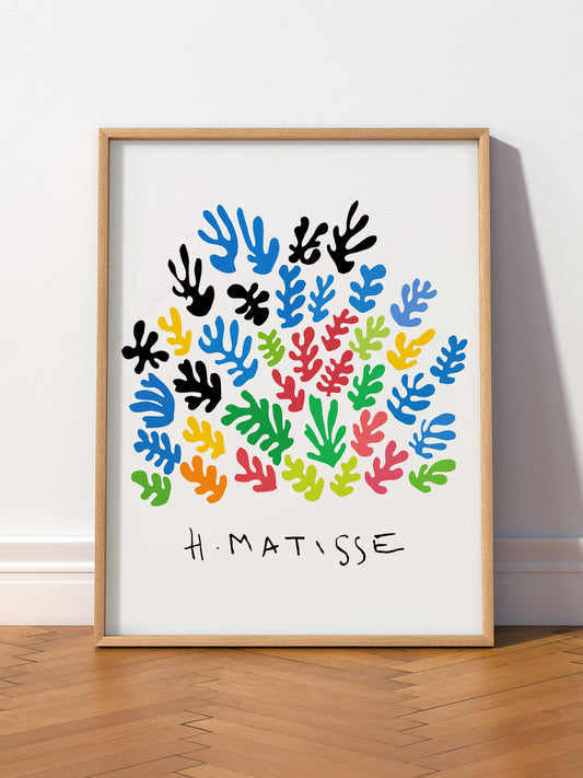 Henri Matisse La Gerbe, Mid Century Modern, Colourful Wall Decor