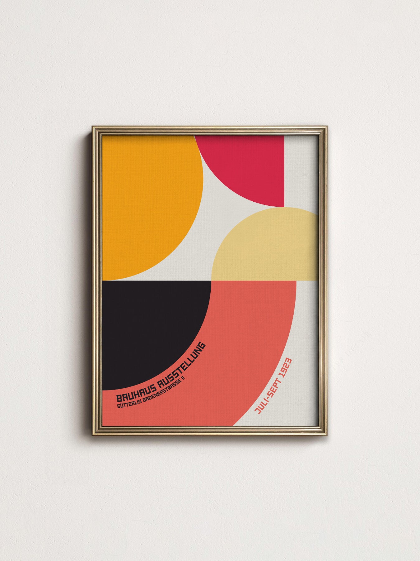 Bauhaus Ausstellung 1923 Exhibition Poster – Mid-Century Modern Wall Art