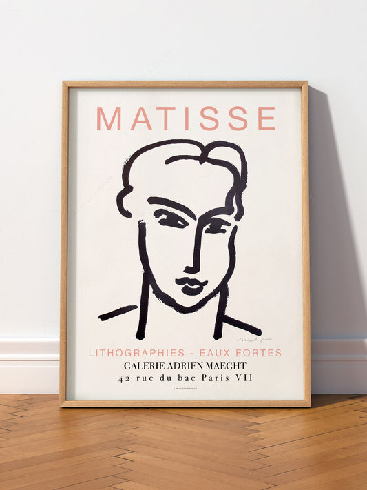 Henri Matisse Print, Exhibition Poster, Minimalist Wall Decor