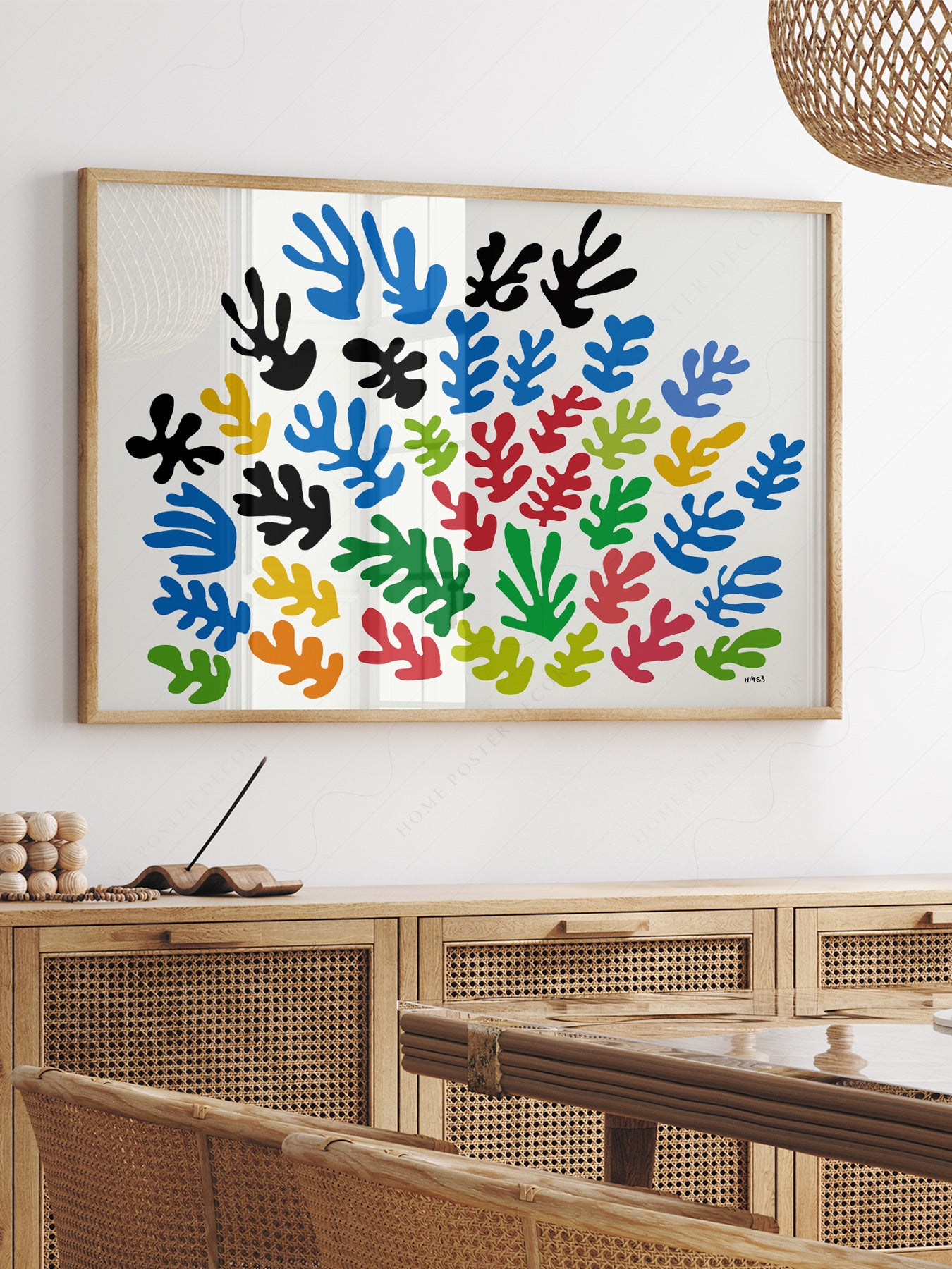 Henri Matisse La Gerbe Cut-Outs Art Print – Colorful Modern Wall Poster