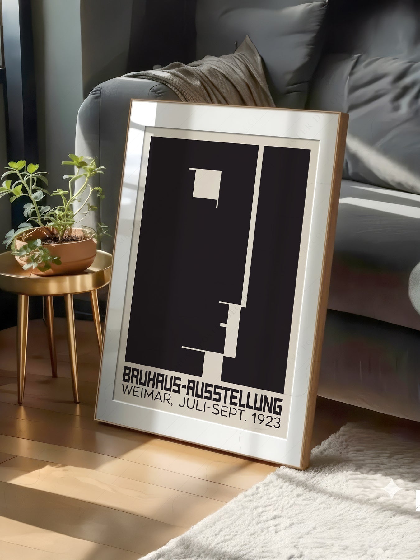 Bauhaus Ausstellung 1923 Exhibition Poster – Minimalist Geometric Wall Art