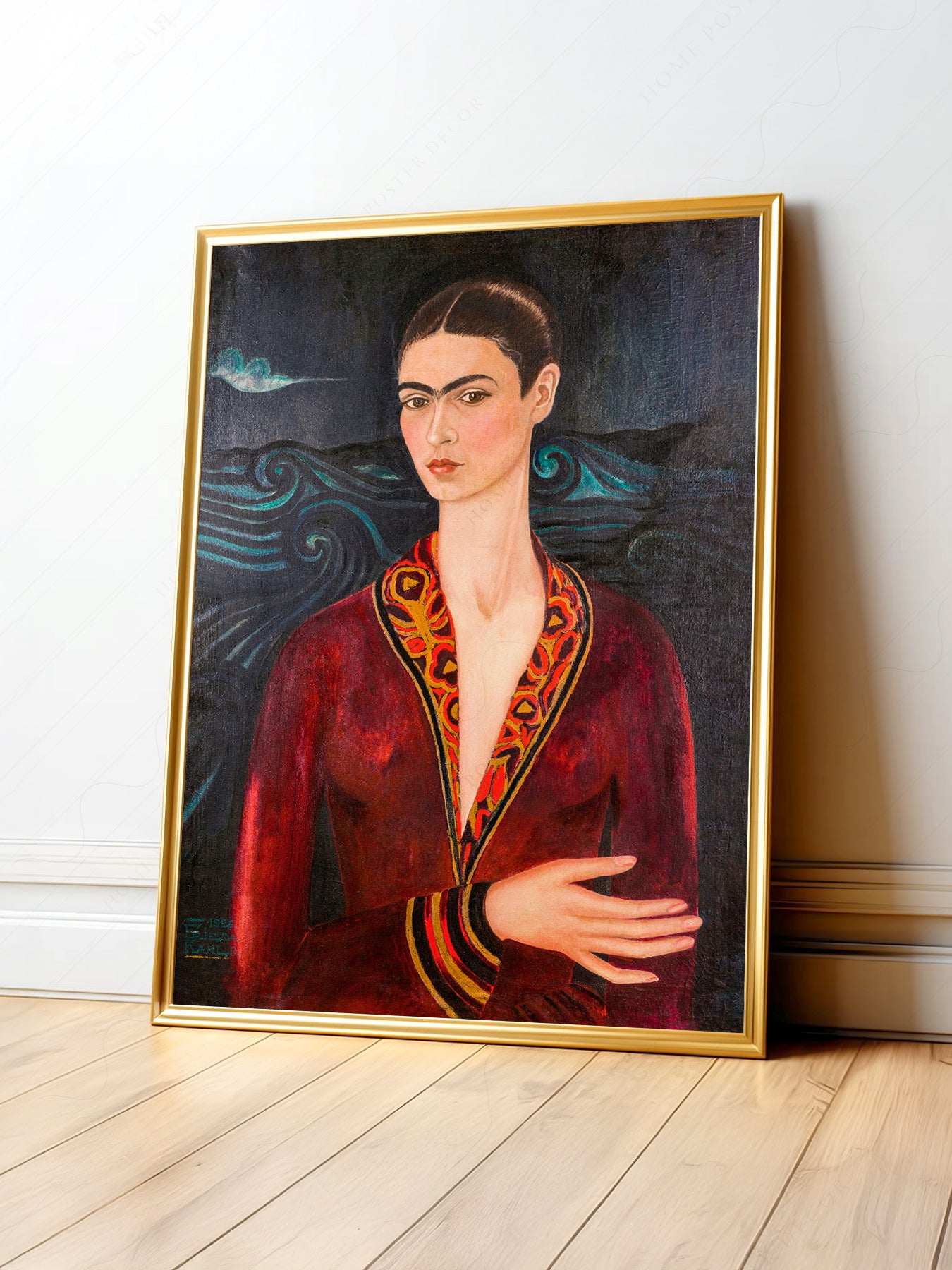 Frida Kahlo Velvet Dress Self-Portrait Print