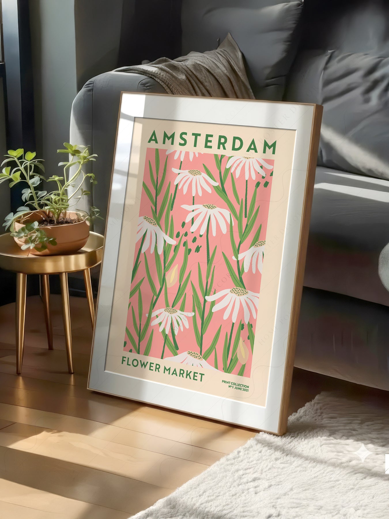 Amsterdam Flower Market print on 100% Cotton Matte Paper – texture detail
