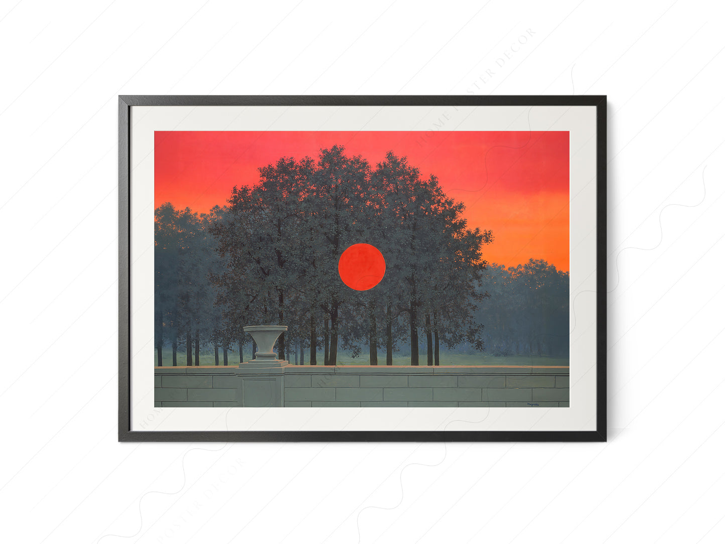 Close-up of René Magritte The Banquet archival print on Premium Matte Paper