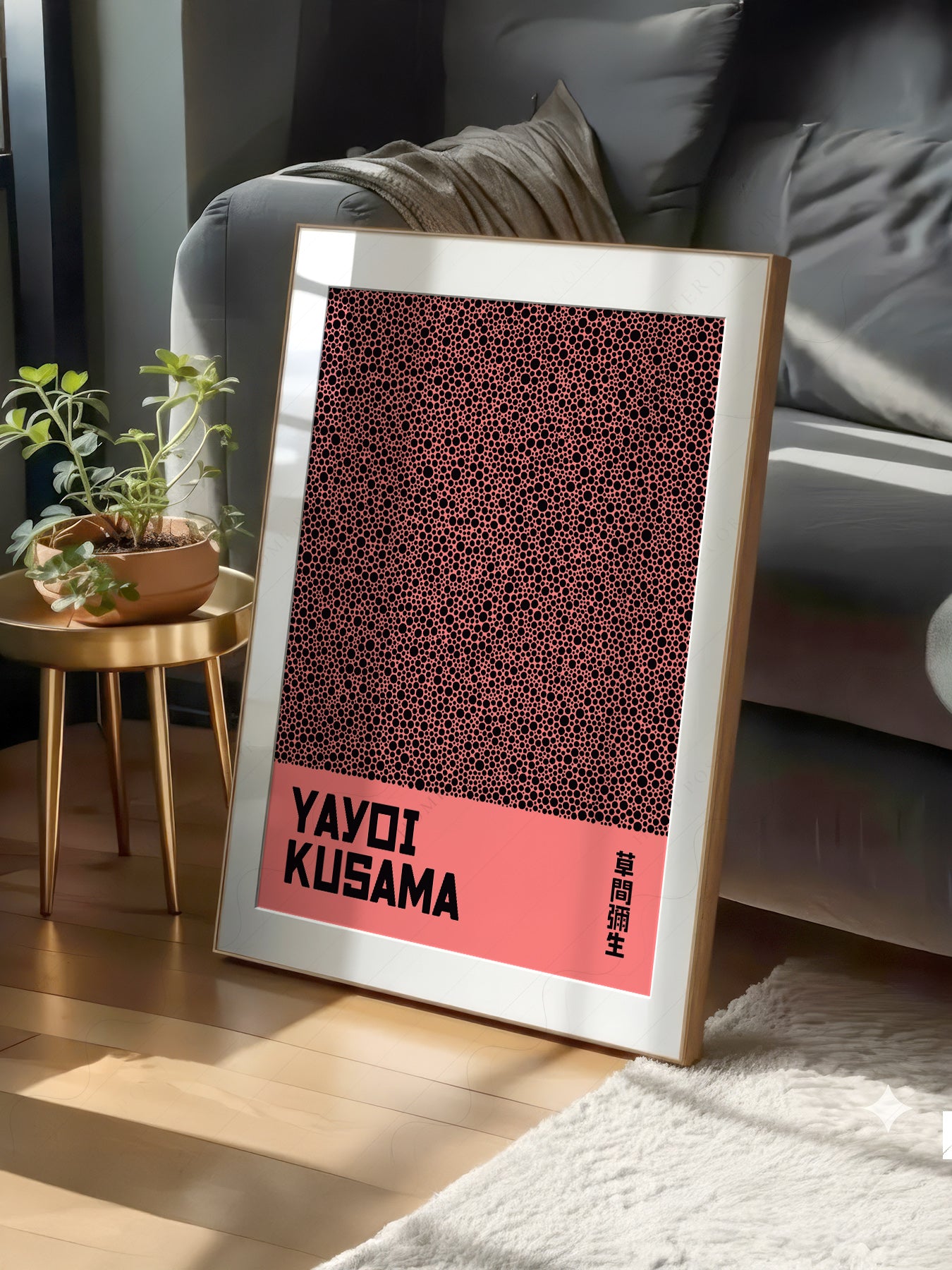 Yayoi Kusama Infinity Nets print on 100% Cotton Matte Paper – texture detail