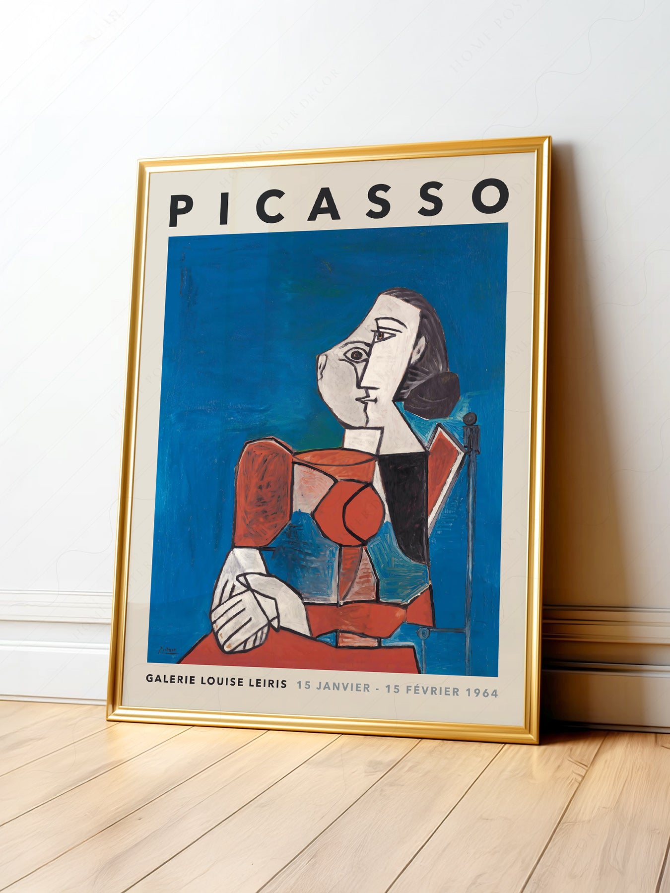 Pablo Picasso Exhibition Poster – Cubist Art Print | Home Poster Decor