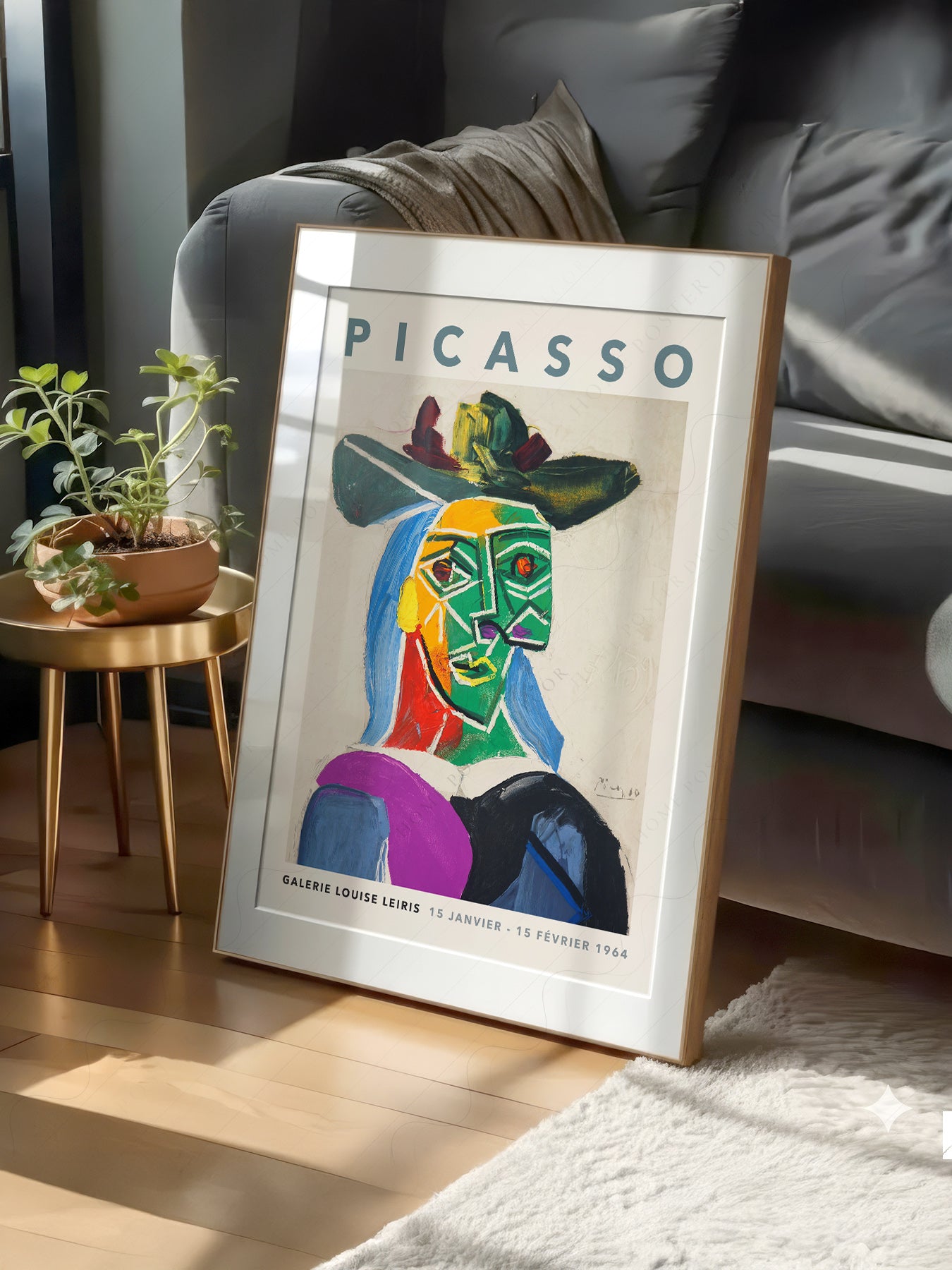 Pablo Picasso Portrait of Dora Maar print on 100% Cotton Matte Paper – texture detail