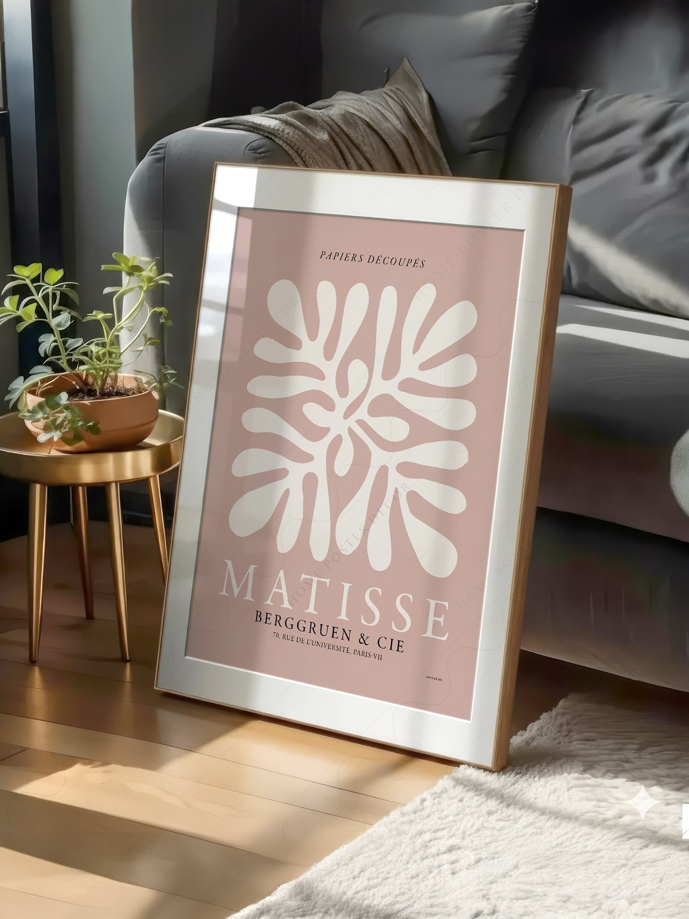 Henri Matisse, The Cut-outs Prints, Black beige and orange colors