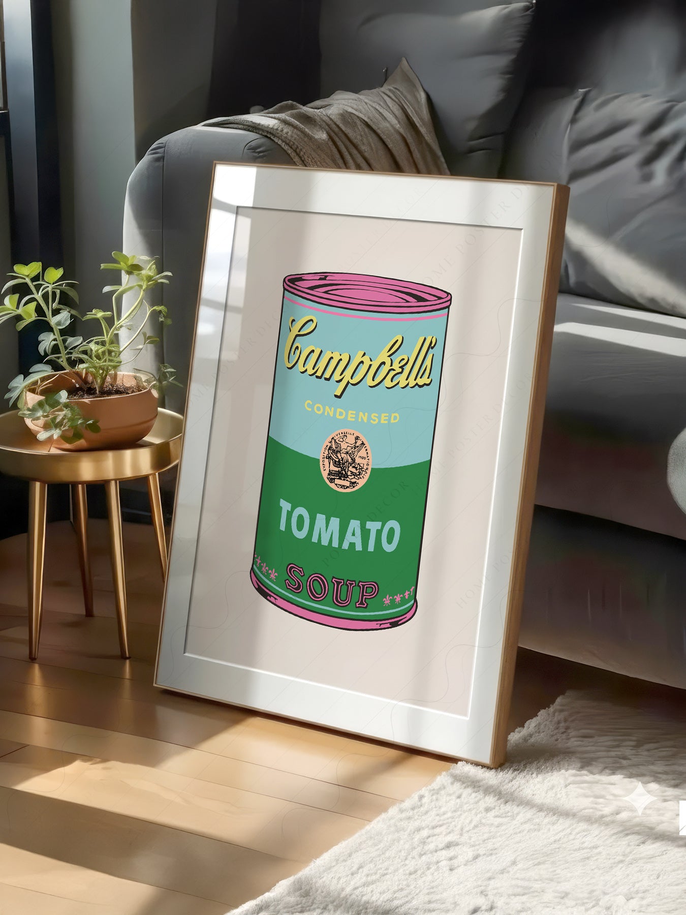 Andy Warhol Campbell's Soup Can print on 100% Cotton Matte Paper – texture detail