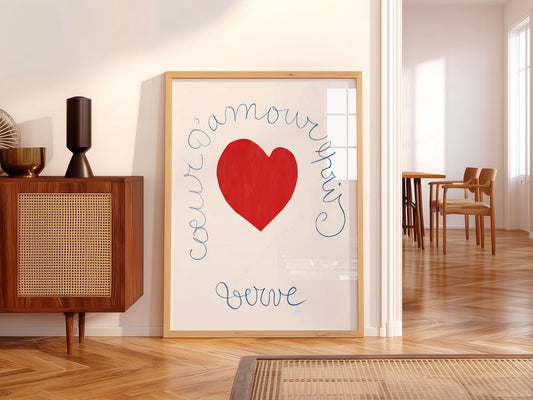 Henri Matisse, Love Poster, Red Heart Print