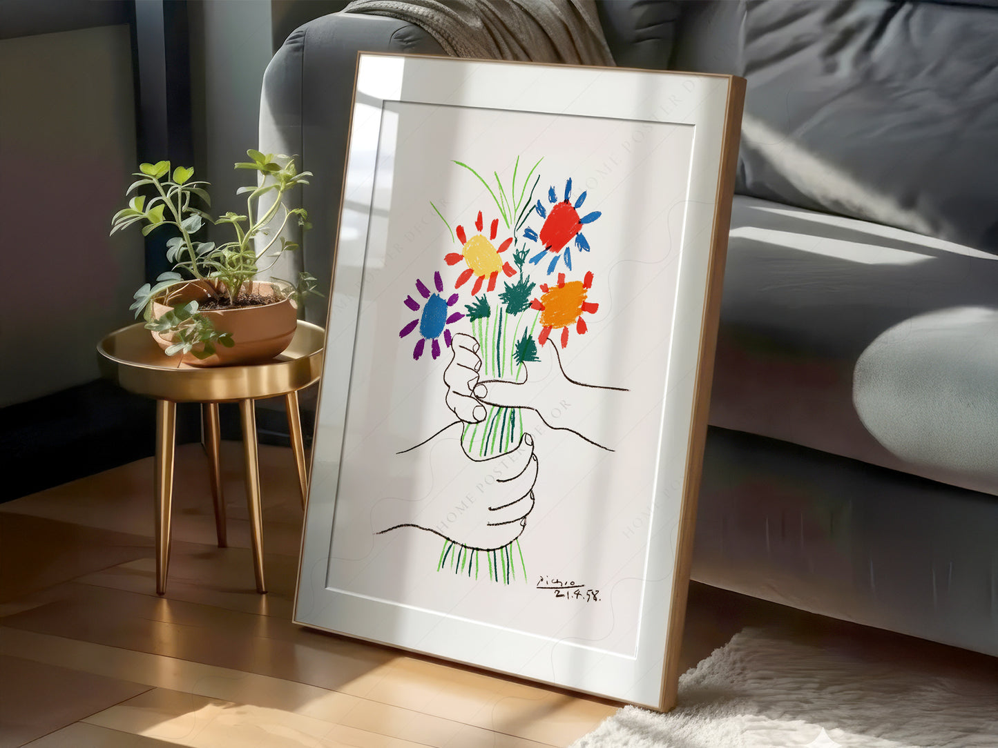 Pablo Picasso, The Flowers of Peace, 1958, Fine art print