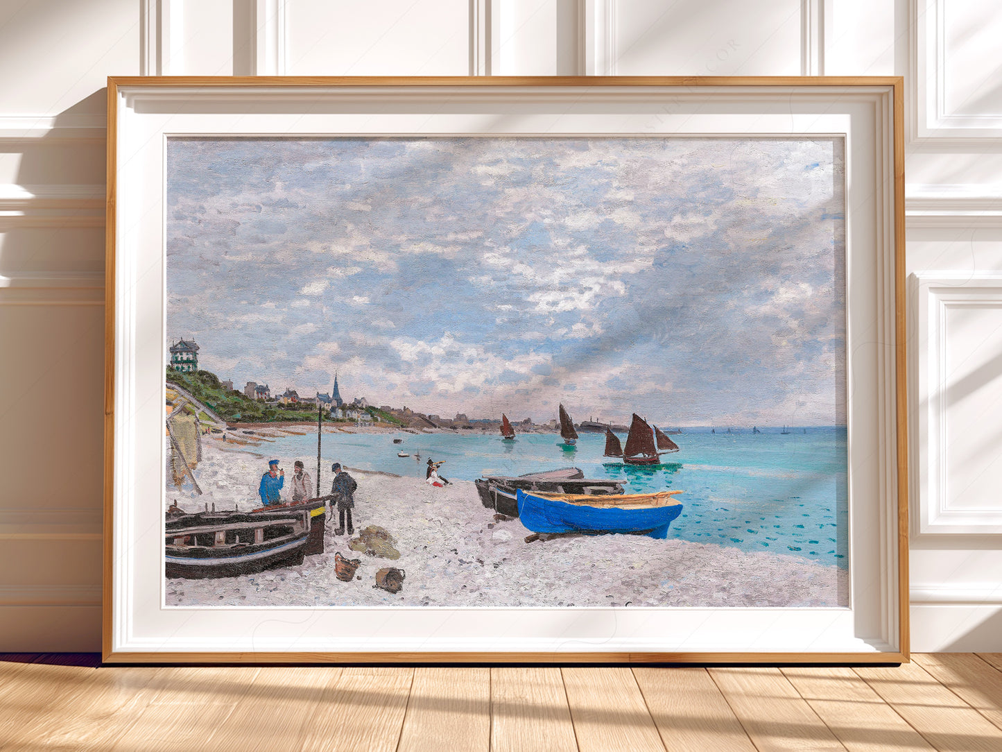 Claude Monet Poster, The Beach at Sainte-Adresse 1867