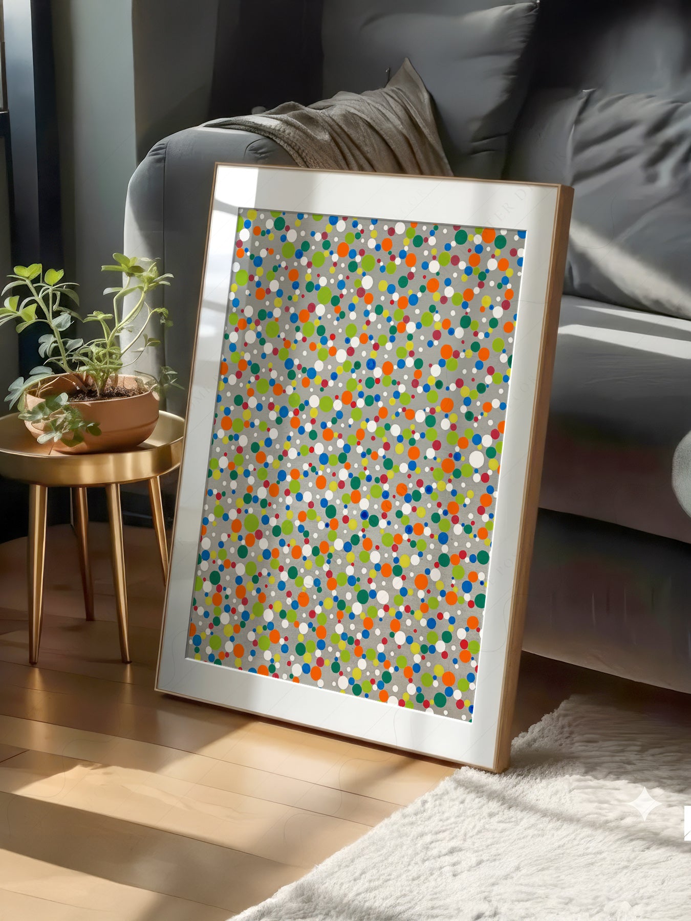 Yayoi Kusama Dots on 100% Cotton Matte Paper – texture detail