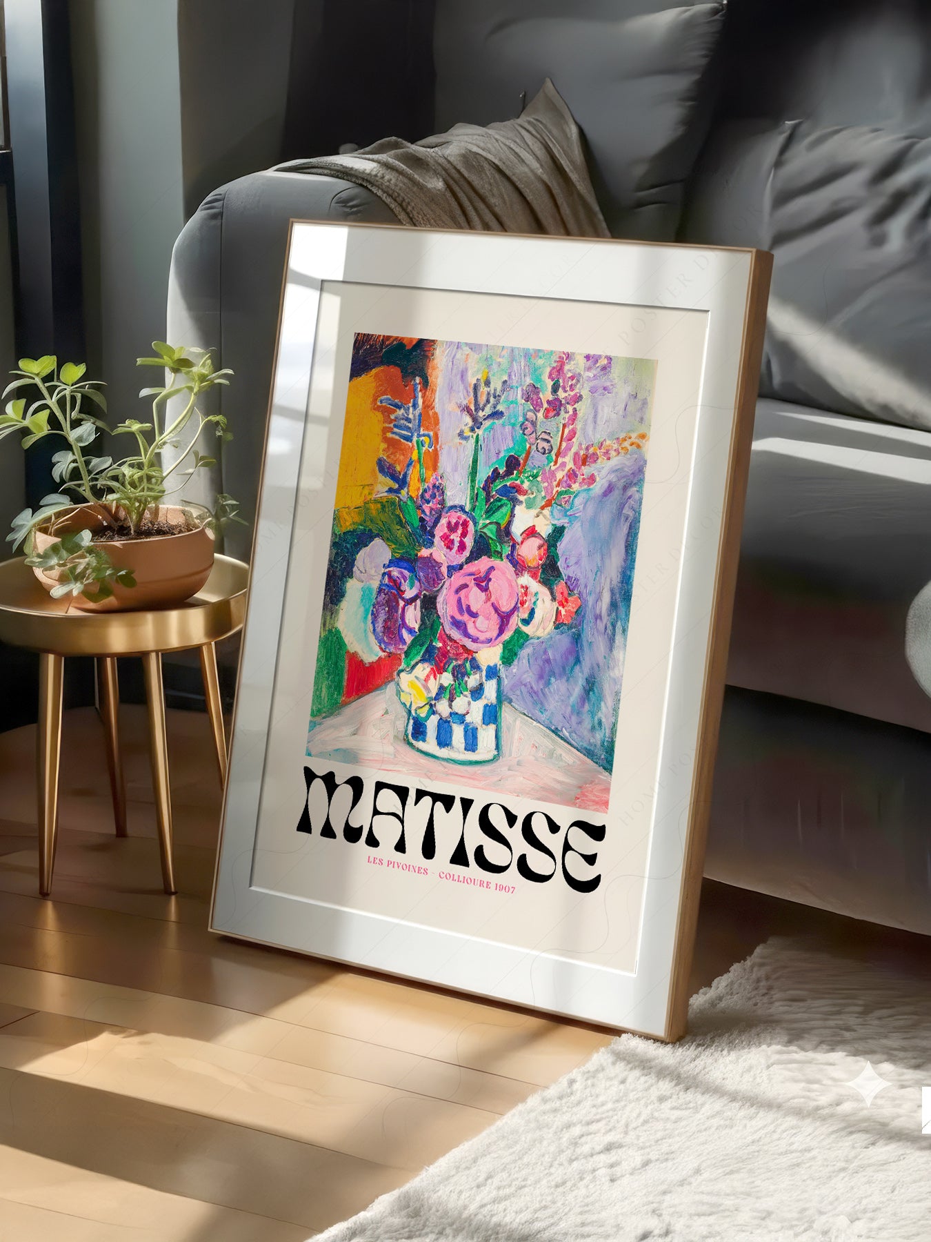 Henri Matisse Les Pivoines Art Print – Colorful Floral Wall Decor