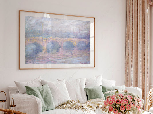 Claude Monet Poster, Waterloo Bridge, London, at Sunset