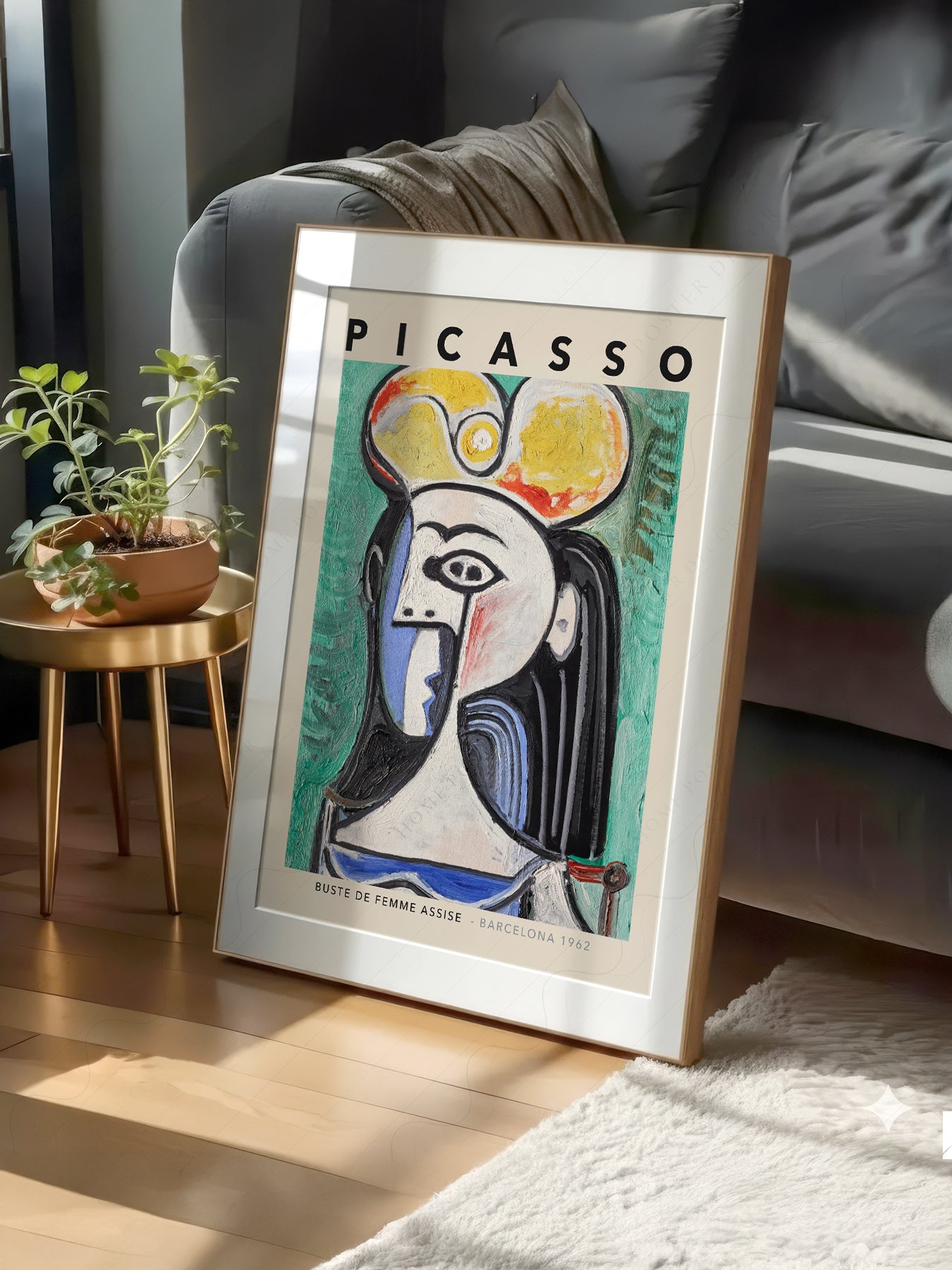 Pablo Picasso Buste de Femme Assise print on 100% Cotton Matte Paper – texture detail