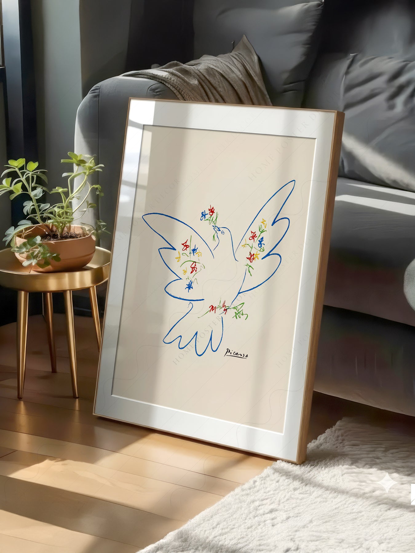 Pablo Picasso Dove of Peace 1949 print on 100% Cotton Matte Paper – texture detail