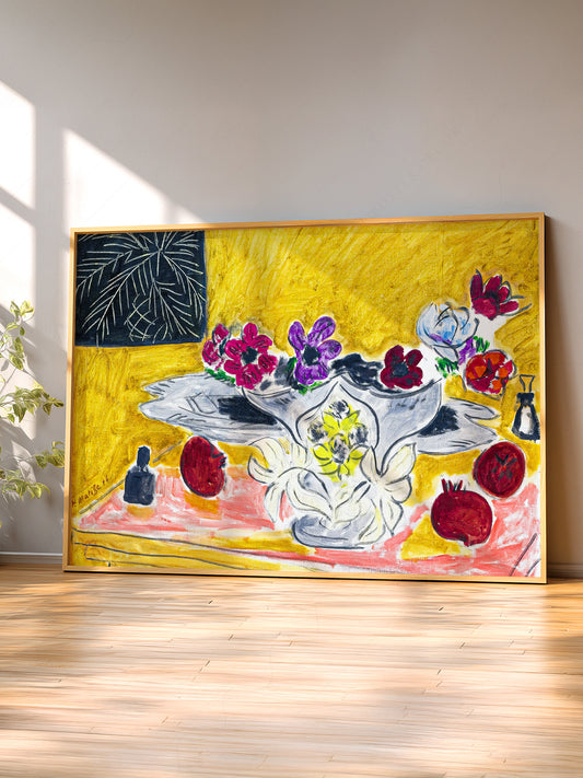 Henri Matisse Anemones and Grenades Art Print – Vibrant Still Life Poster