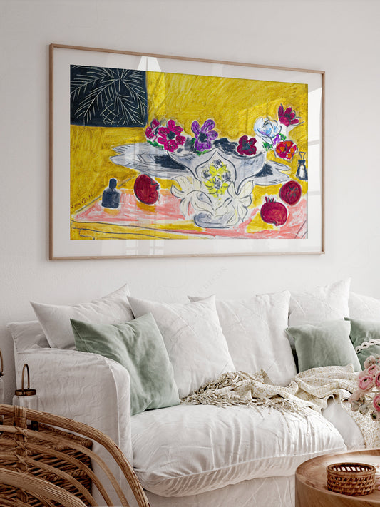 Henri Matisse Anemones and Pomegranates Art Print – Museum Wall Decor