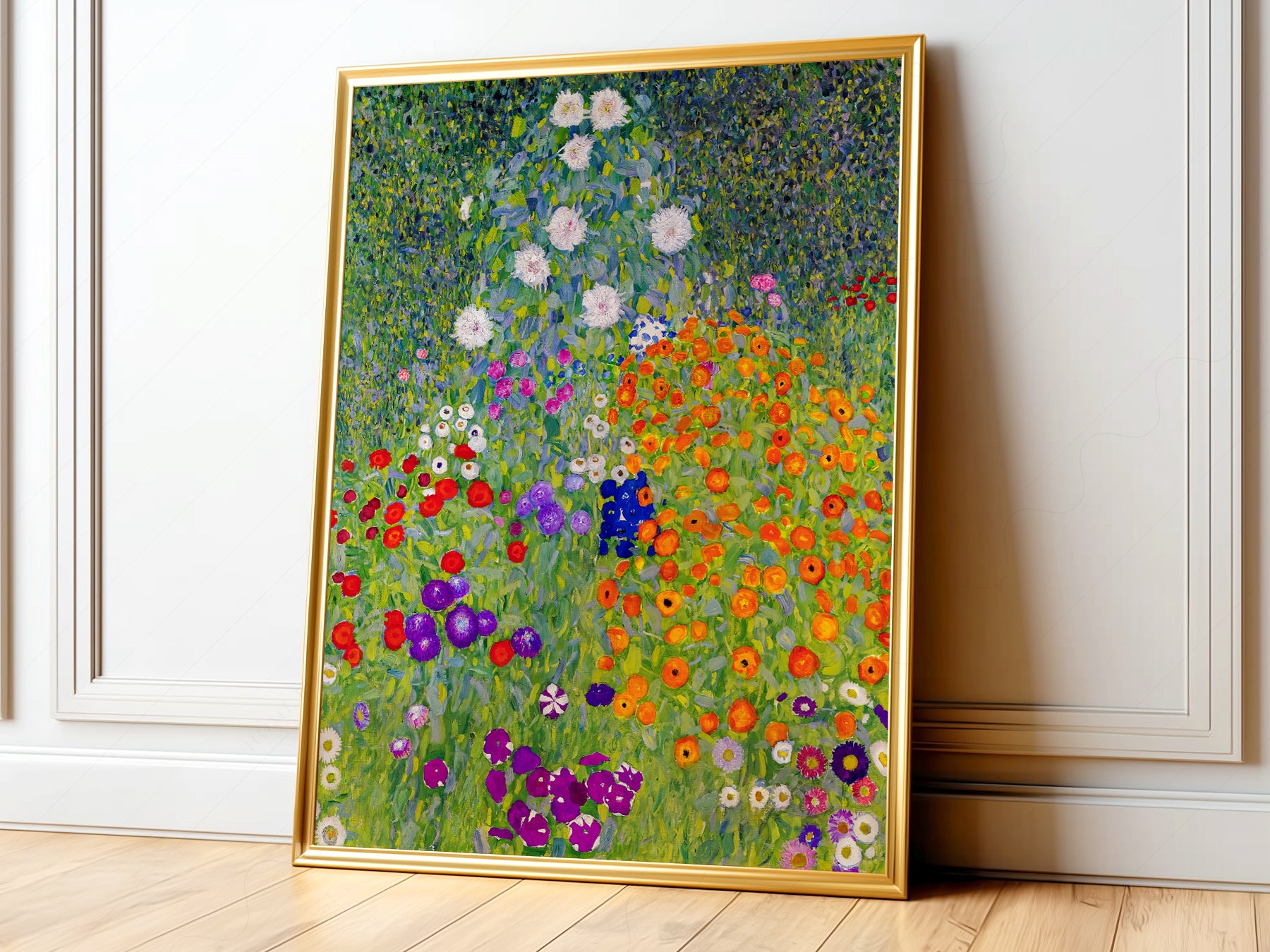 Gustav Klimt Bauerngarten Flower Garden Art Print | Home Poster Decor