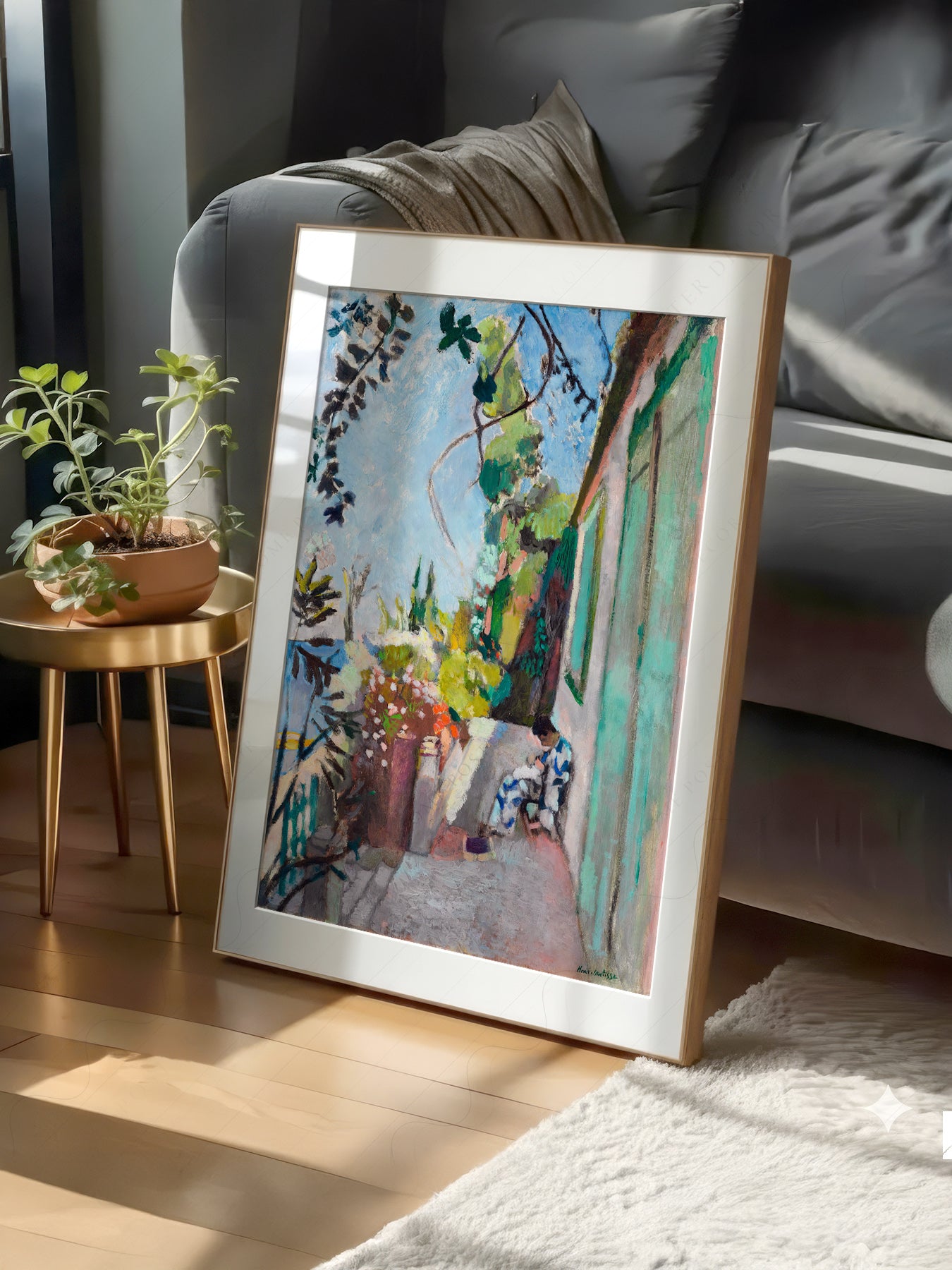 Henri Matisse, The Terrace, Le Cateu Cambrésis, Fine Art Print