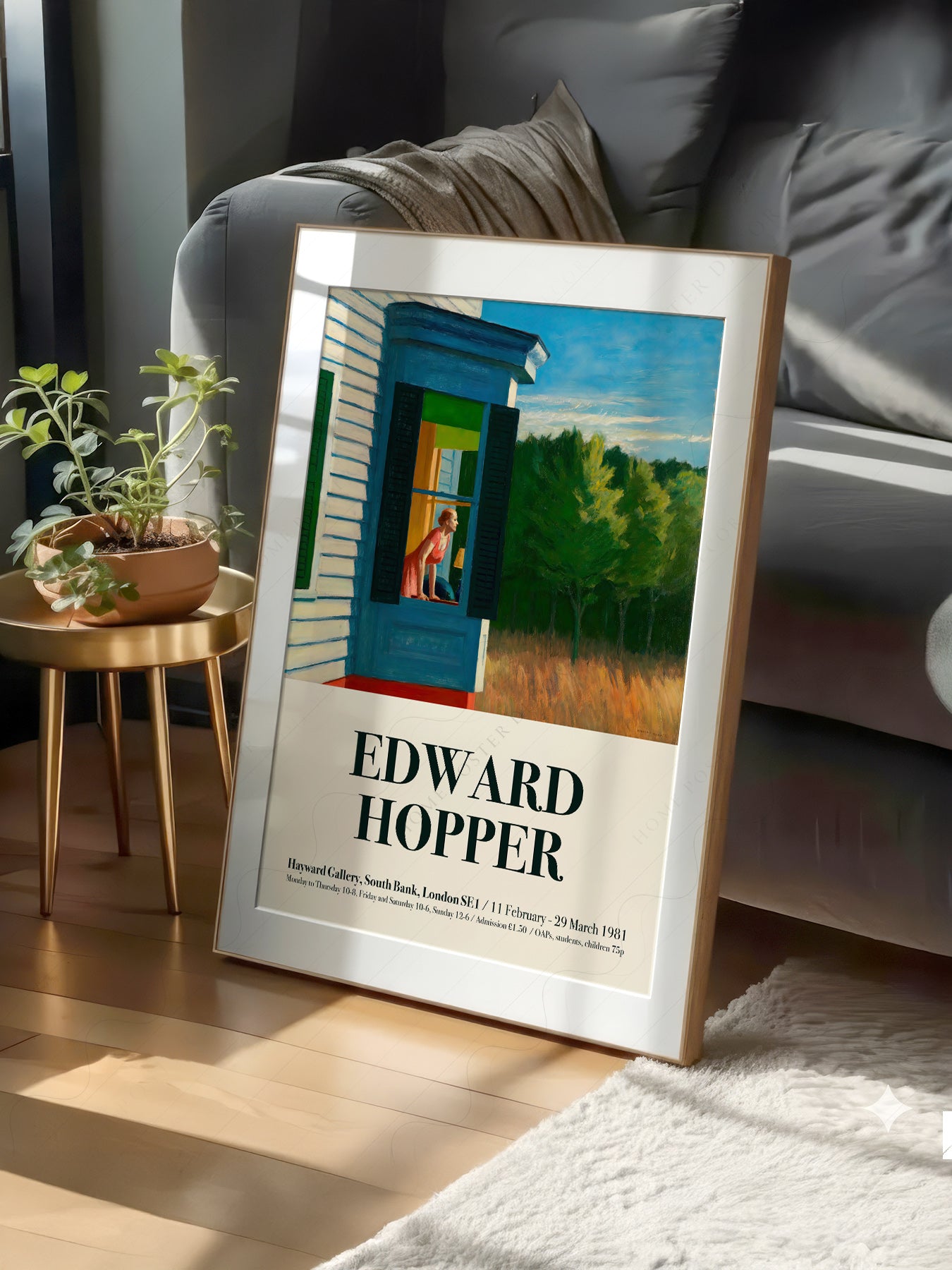 Edward Hopper Cape Cod Morning print on 100% Cotton Matte Paper – texture detail