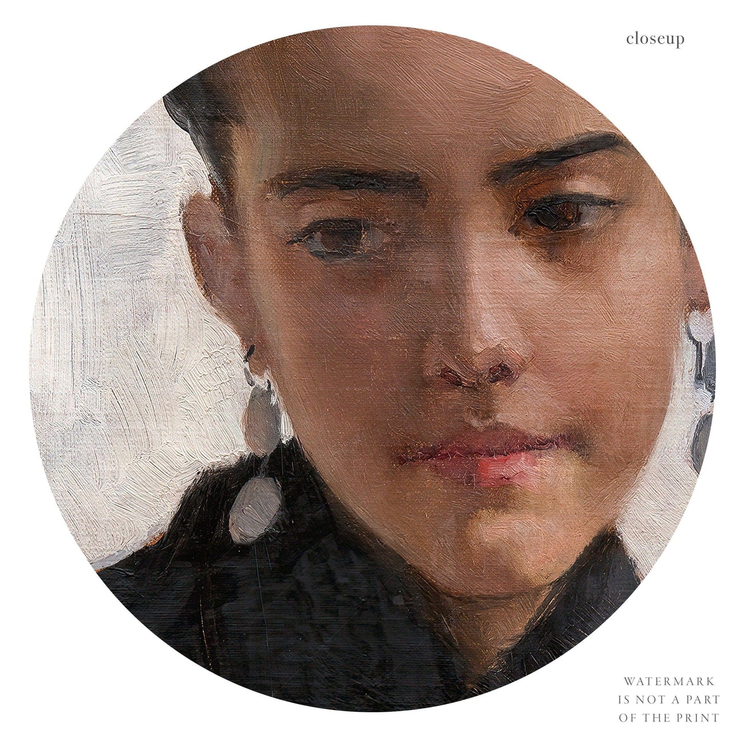 Albert Edelfelt, Girl from Toledo, Vintage Oil Portrait