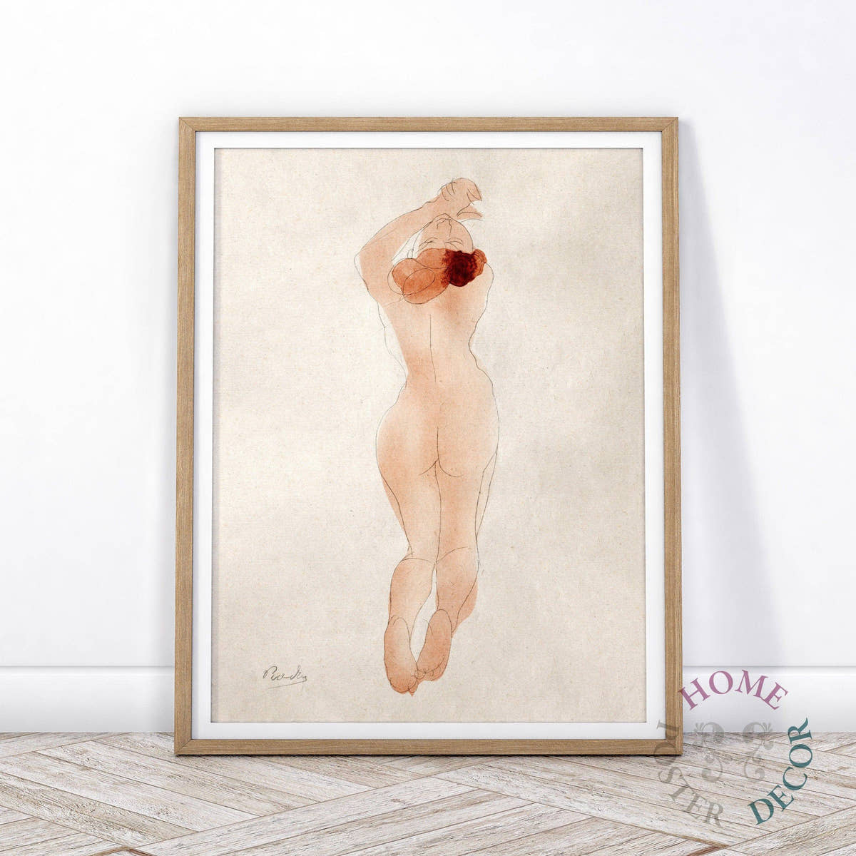 Auguste Rodin Poster, Classic Wall Art, Famous Painting