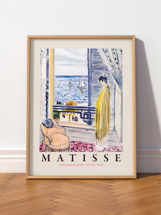 Henri Matisse - Femme auprès de la fenêtre or Woman By The Window 1920