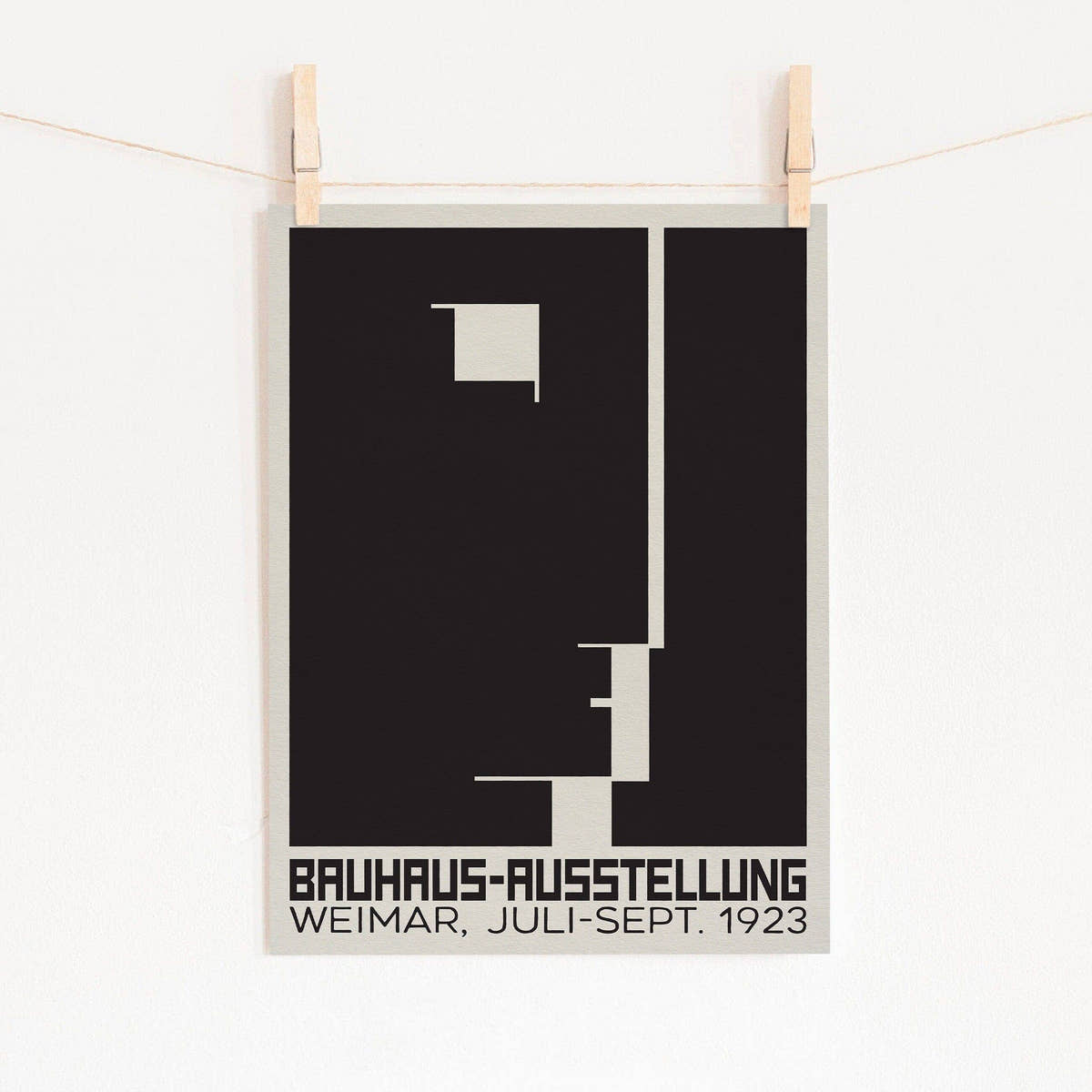 Bauhaus Poster, Mid-Century Modern Wall Decor