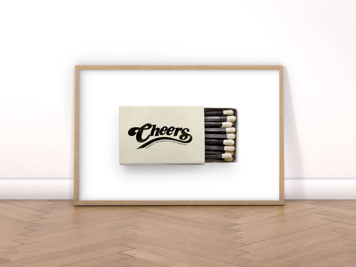 Cheers Print, Cool wall art, Matchbox photo