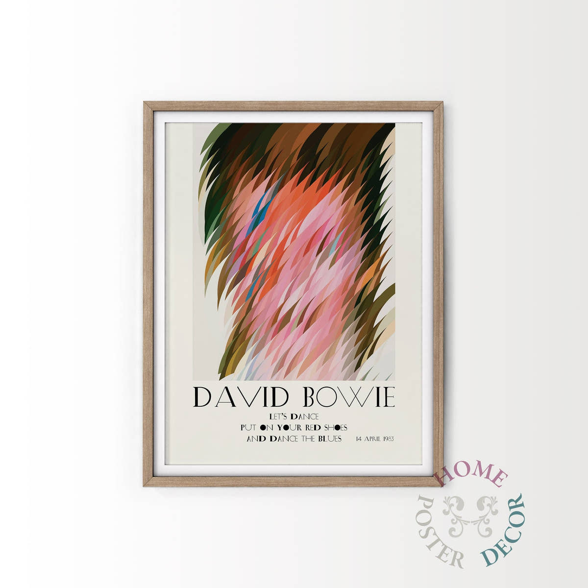 David Bowie Poster, Ziggy Stardust, Let's Dance, Musica wall art
