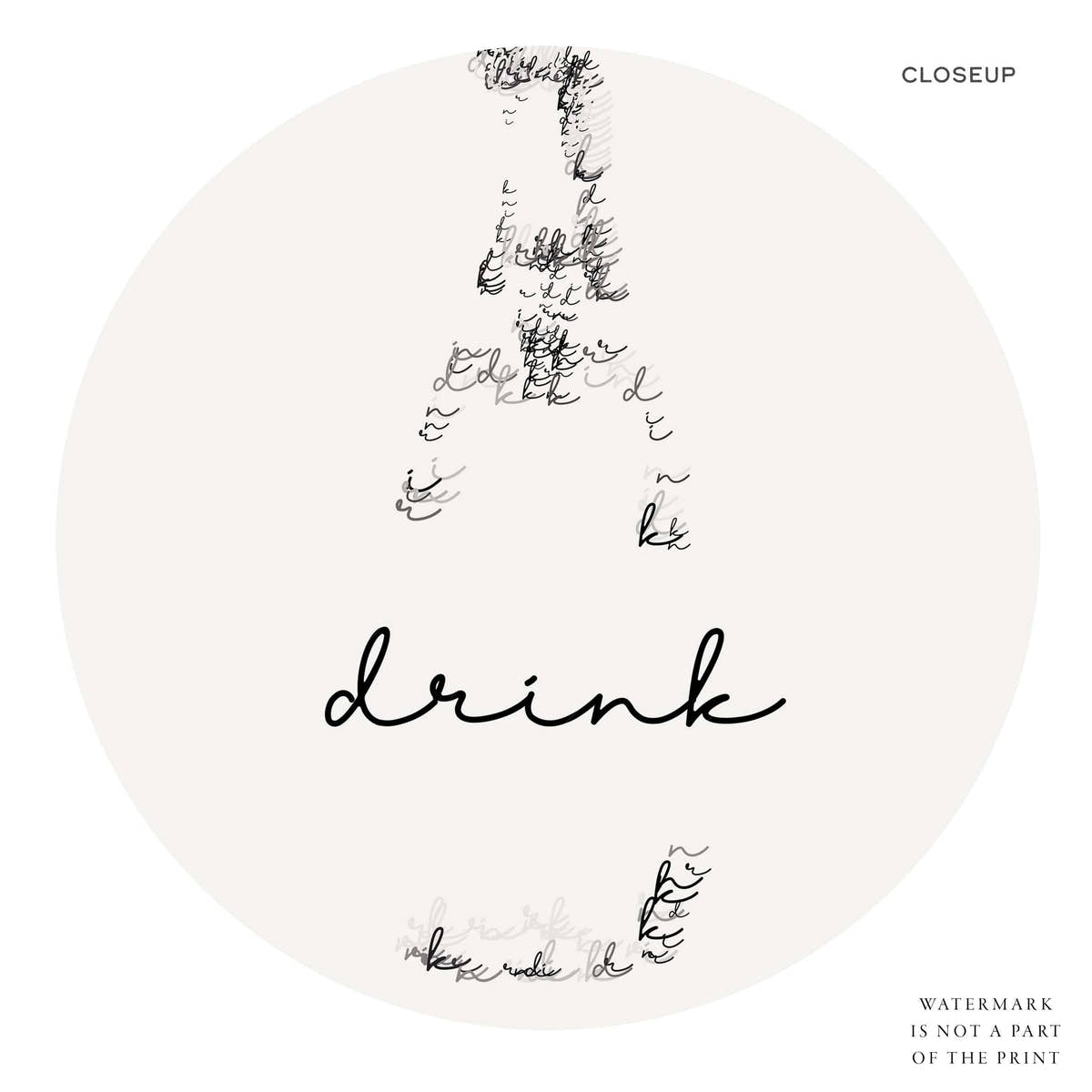 Drink Eat Cheers, Set of 3 Prints, Wall art for Dining room or Kitchen