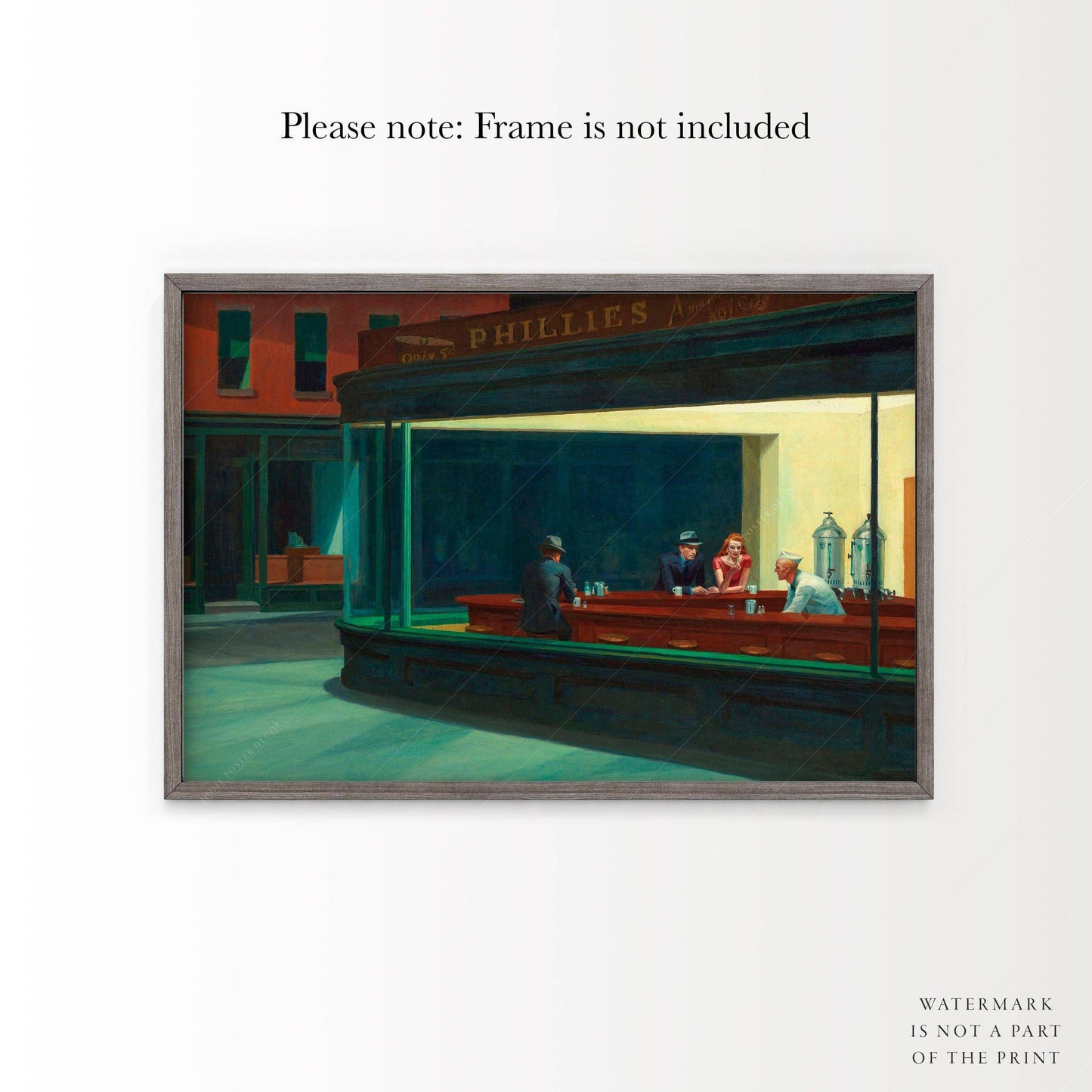 Edward Hopper, Nighthawks Art Poster