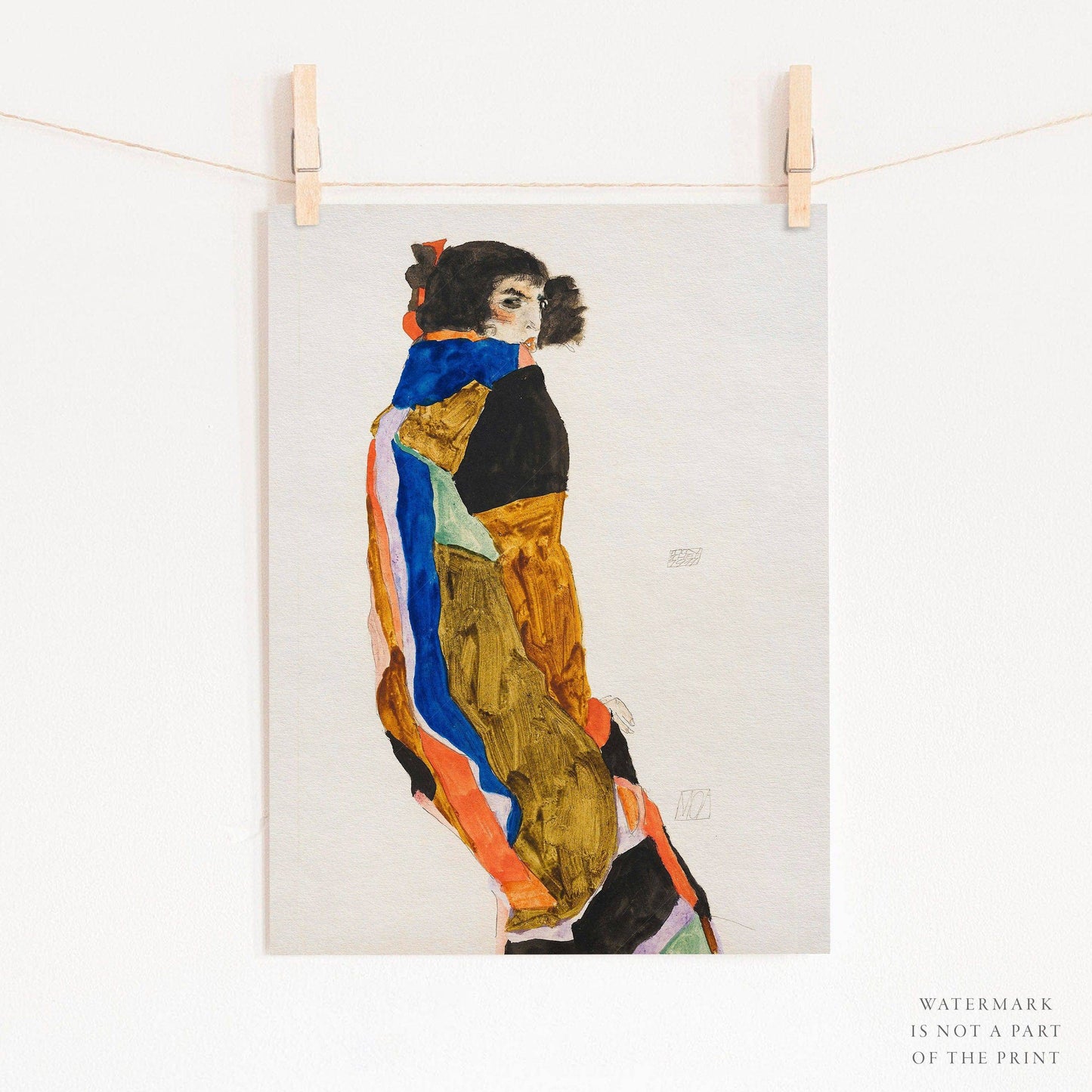 Egon Schiele, Moa, Fine Art Print