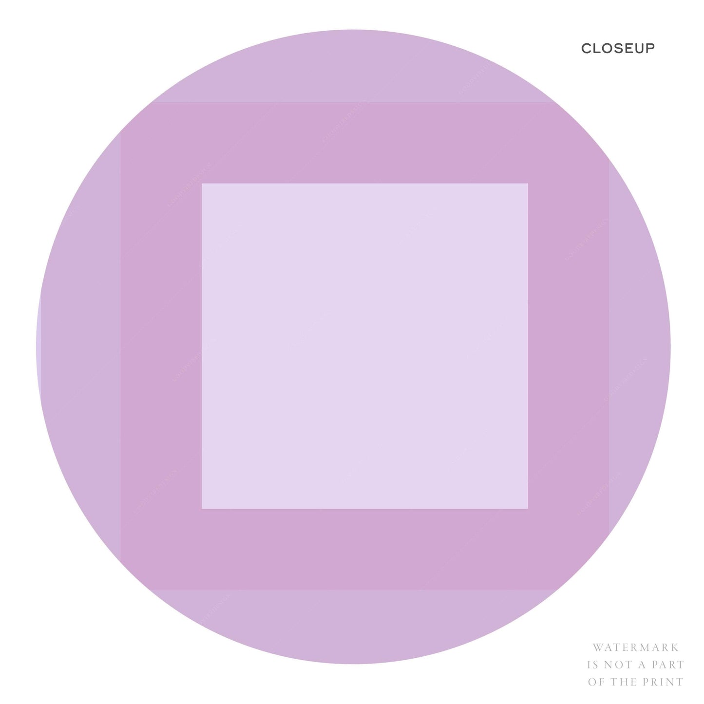 Geometric wall art, Shades of purple, Modern poster