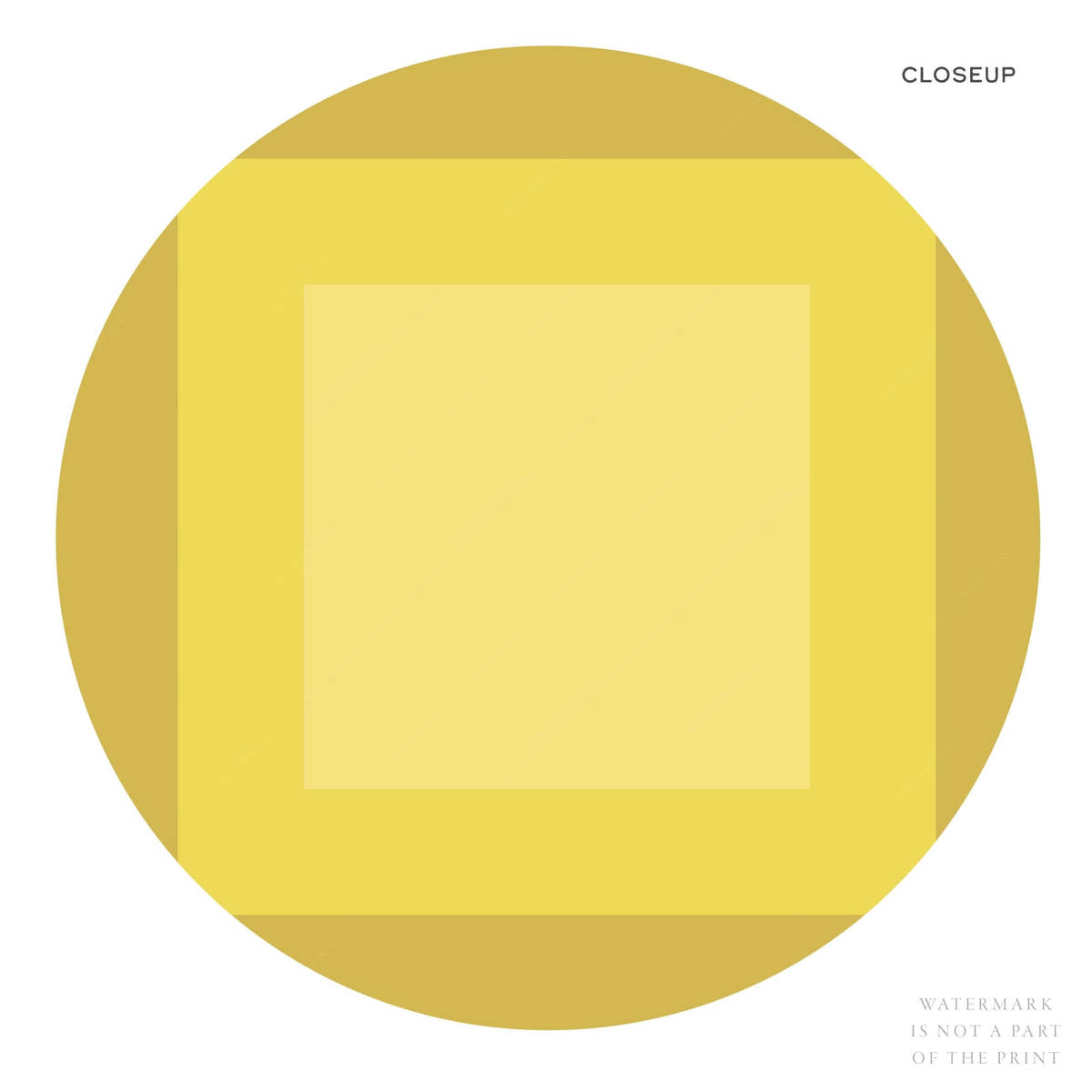 Geometric wall art, Shades of yellow, Modern poster