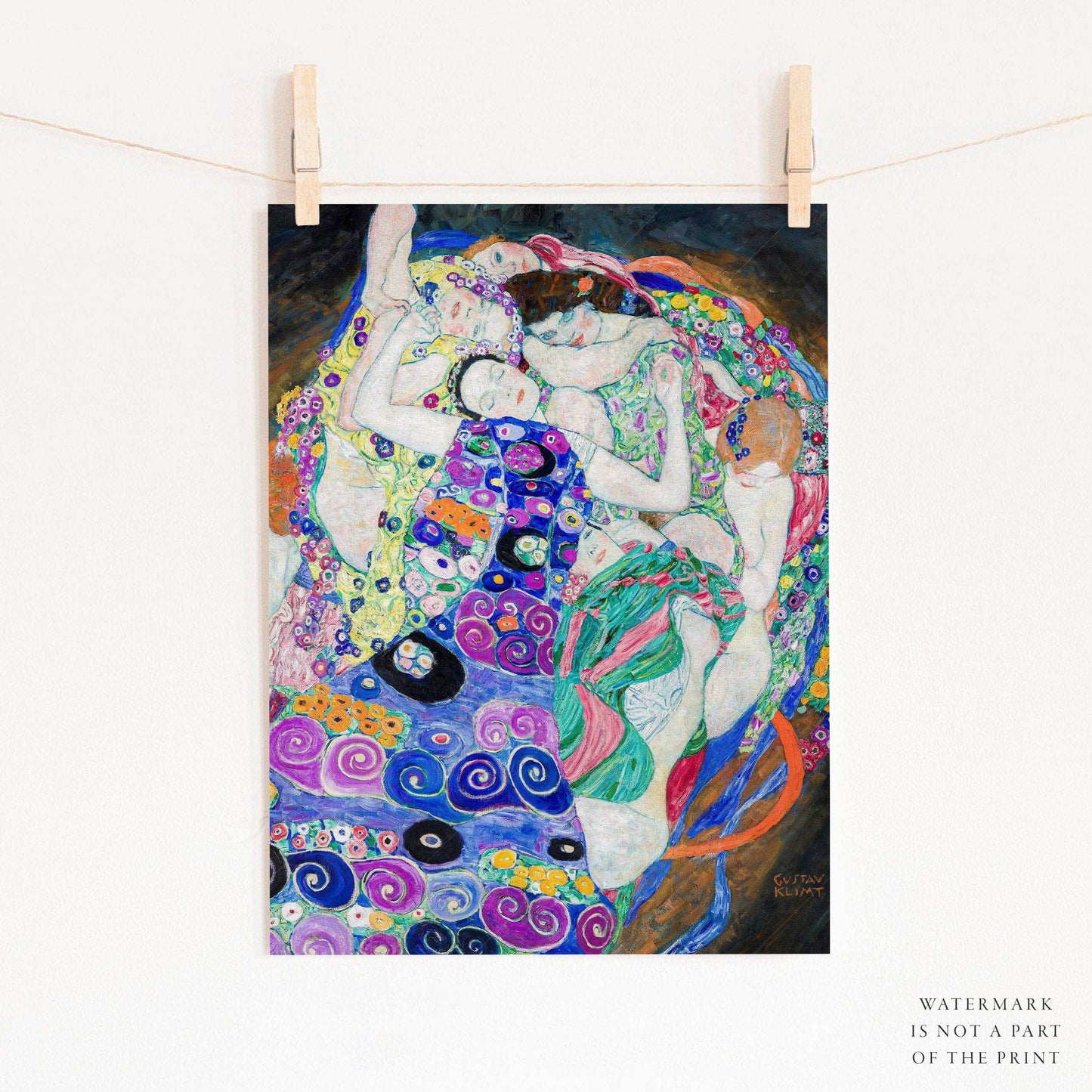 Gustav Klimt Poster, The Virgin Poster