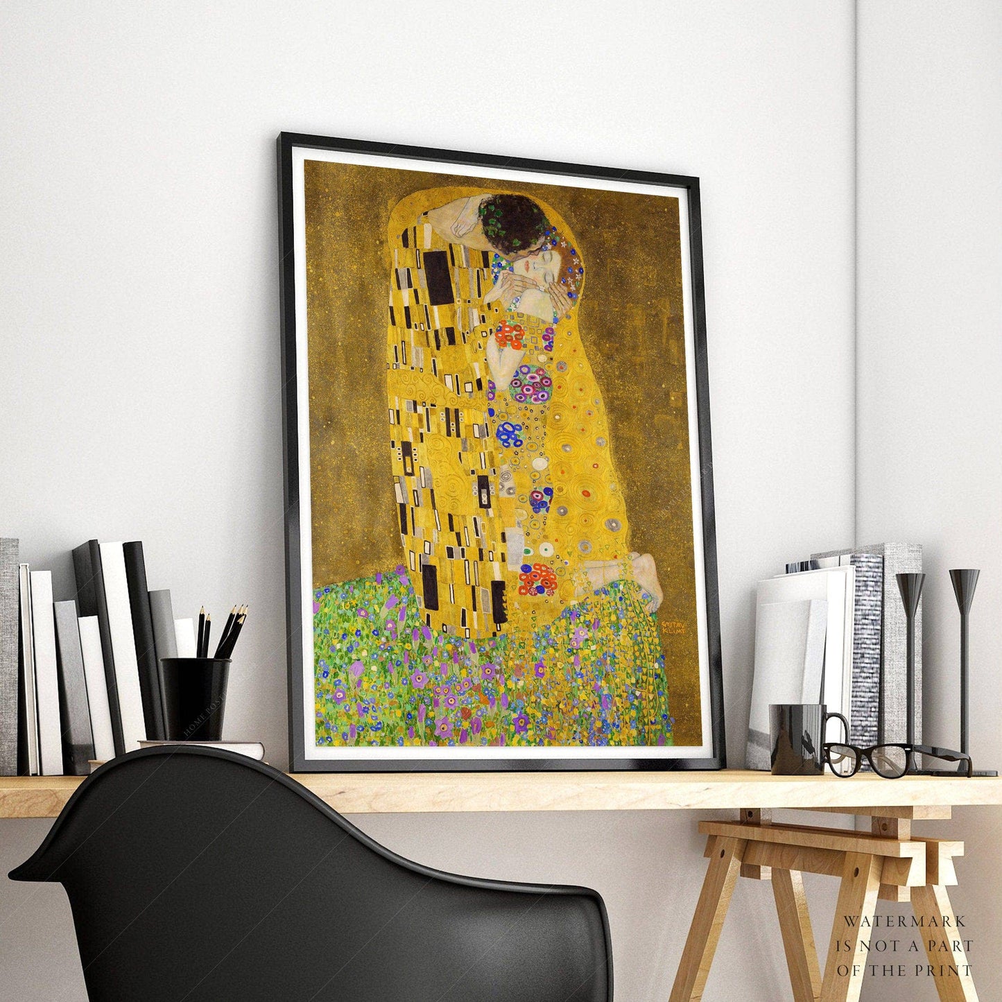 Gustav Klimt, The Kiss, Fine Art Print