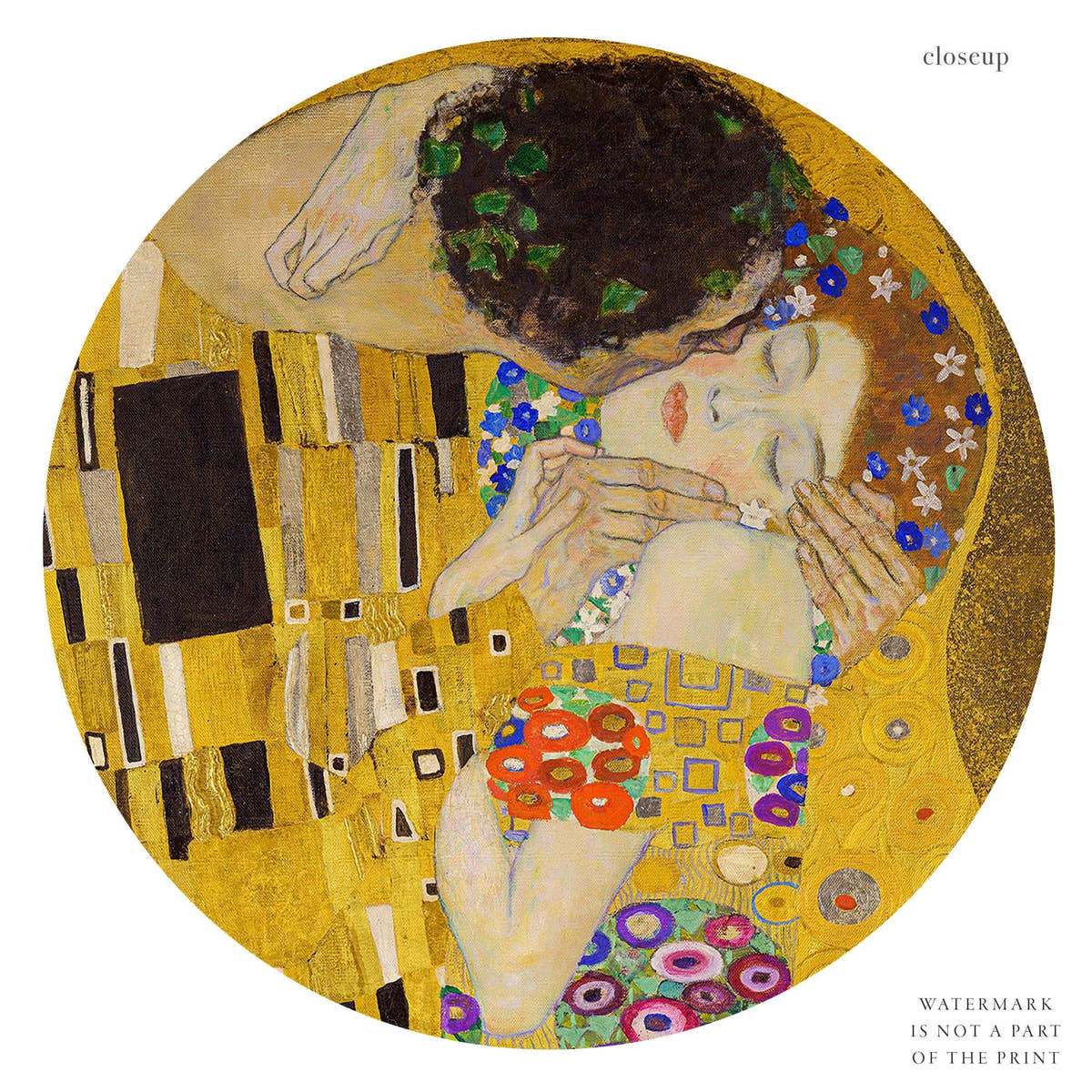 Gustav Klimt, The Kiss, Fine Art Print