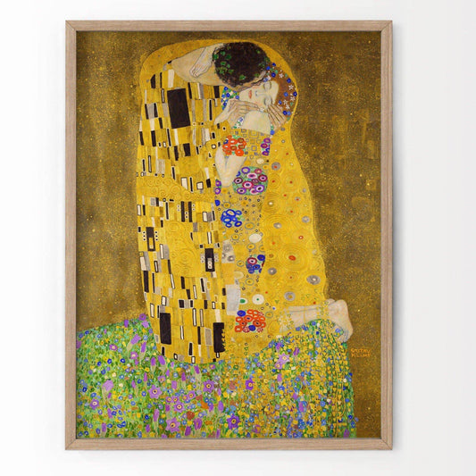 Gustav Klimt, The Kiss, Fine Art Print