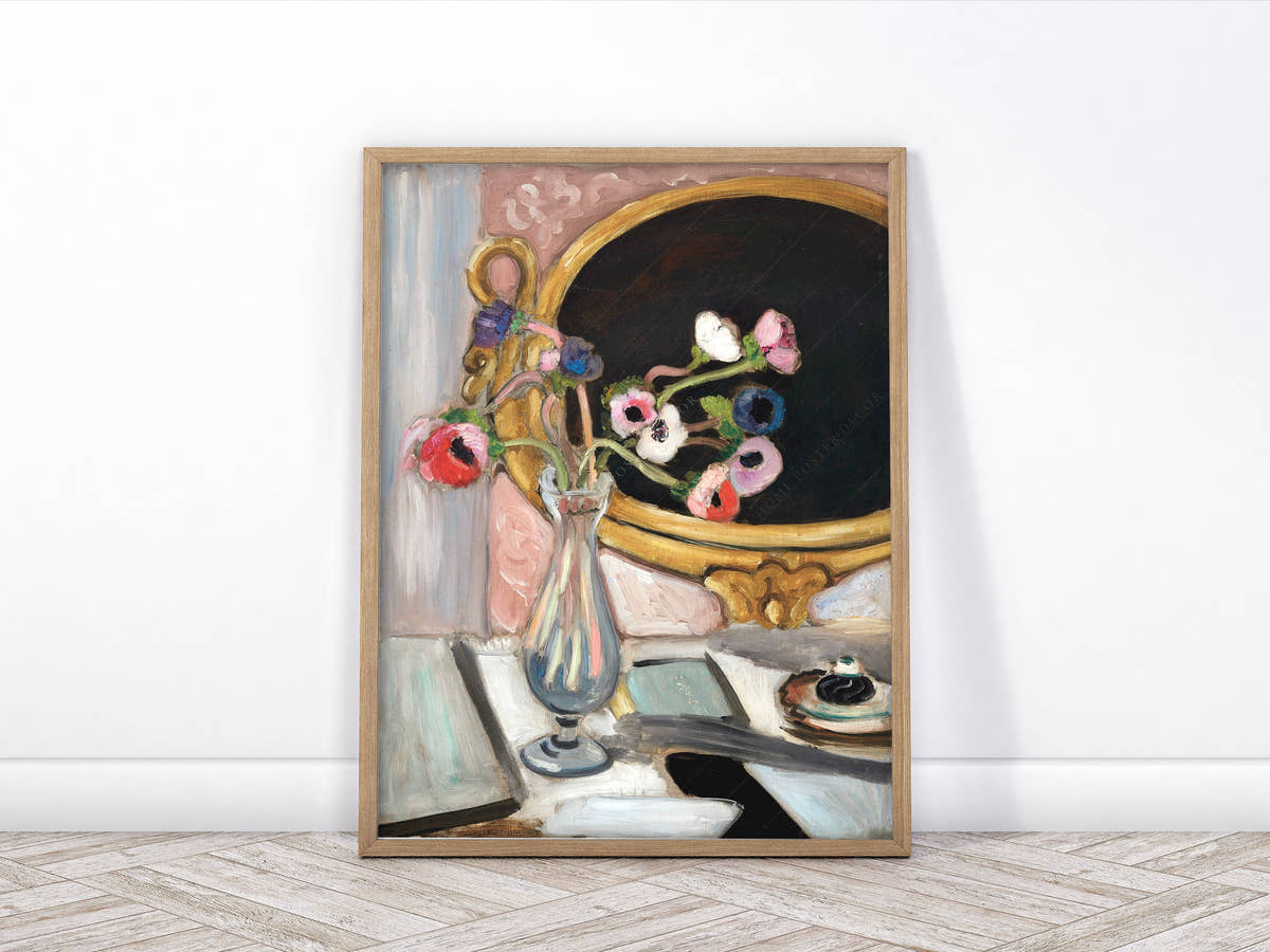 Henri Matisse, Black Mirror Print, Fine Art Print