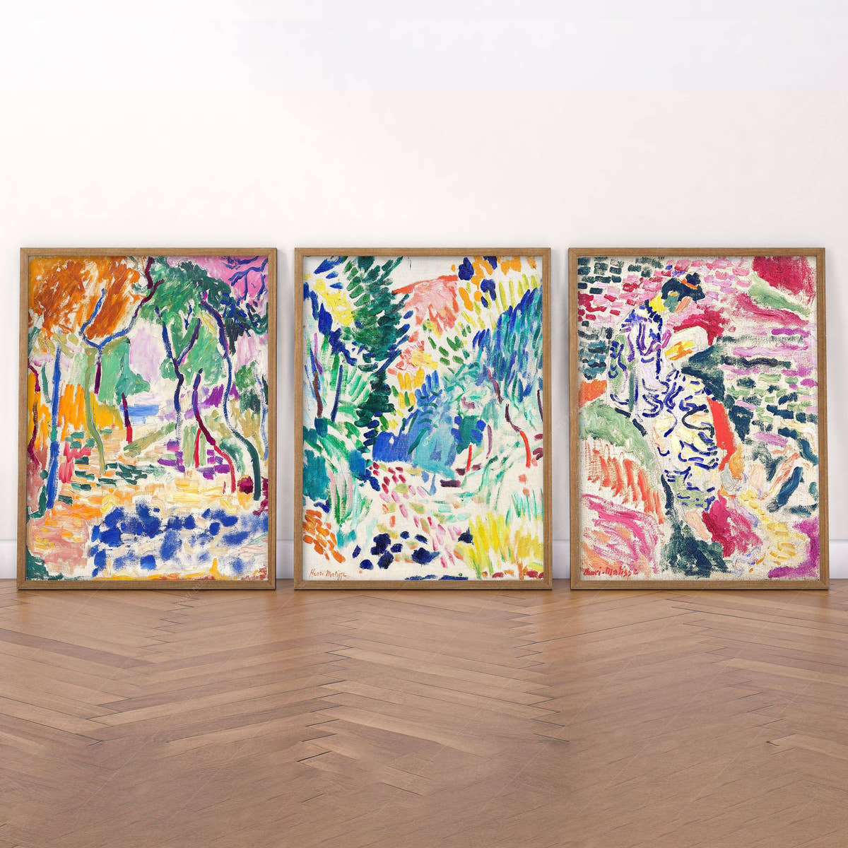 Henri Matisse Gallery Wall, Set of 3 Prints, Colorful abstract wall decor