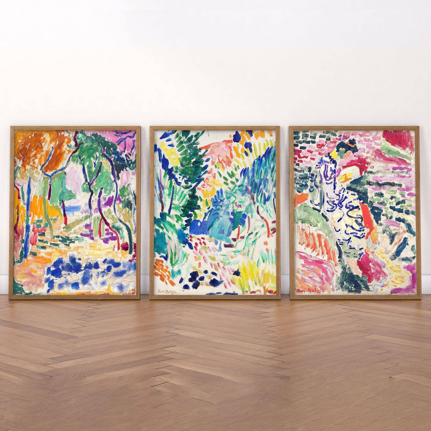 Henri Matisse Gallery Wall, Set of 3 Prints, Colorful abstract wall decor