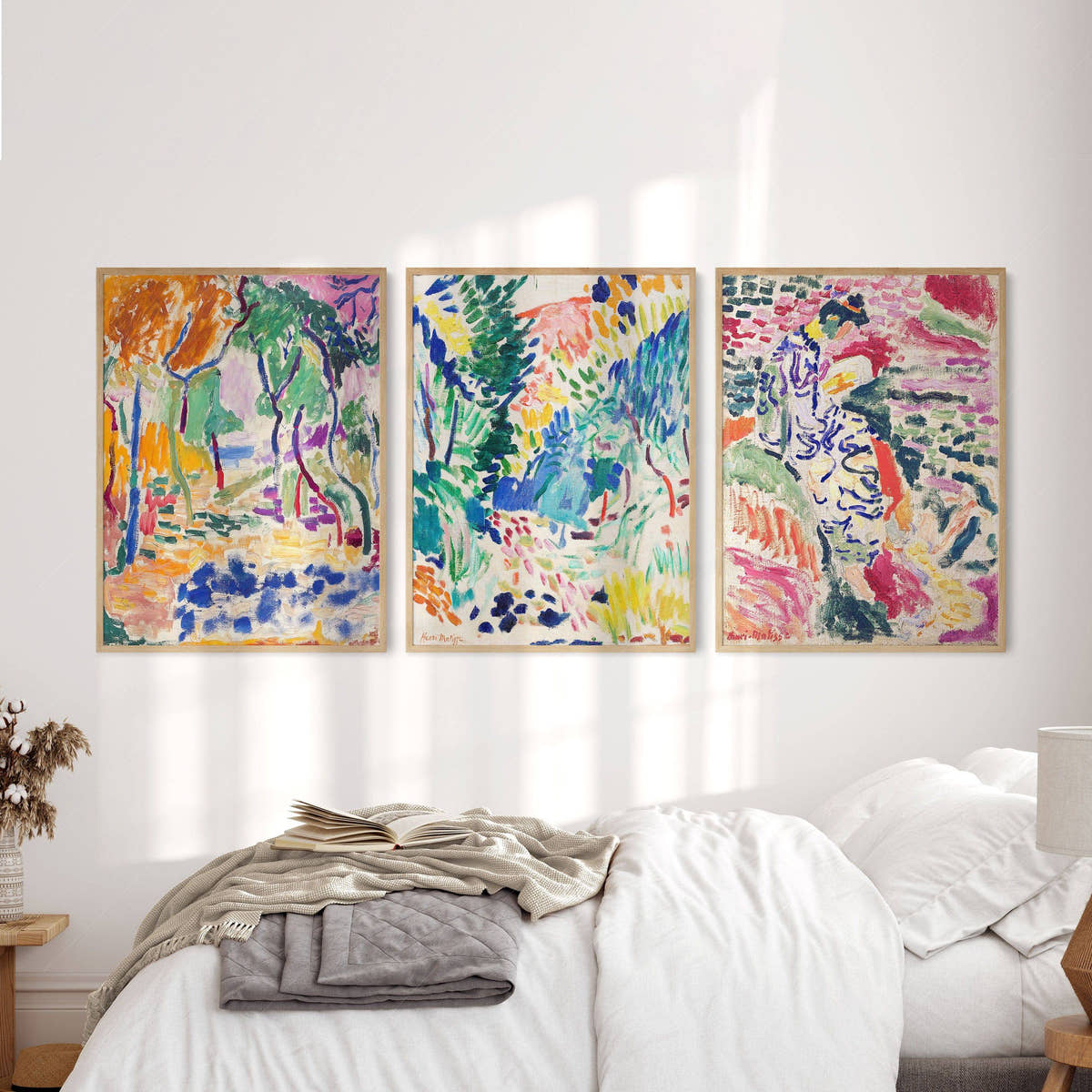 Henri Matisse Gallery Wall, Set of 3 Prints, Colorful abstract wall decor