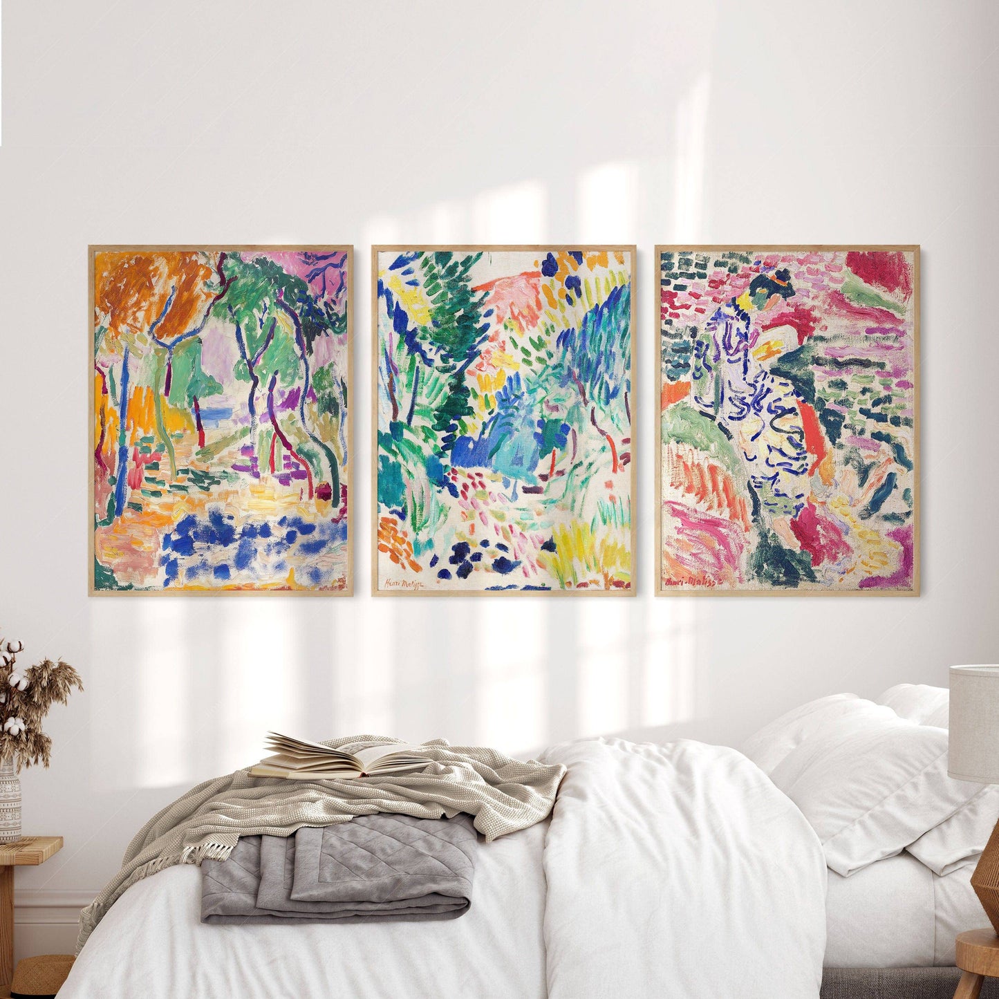 Henri Matisse Gallery Wall, Set of 3 Prints, Colorful abstract wall decor