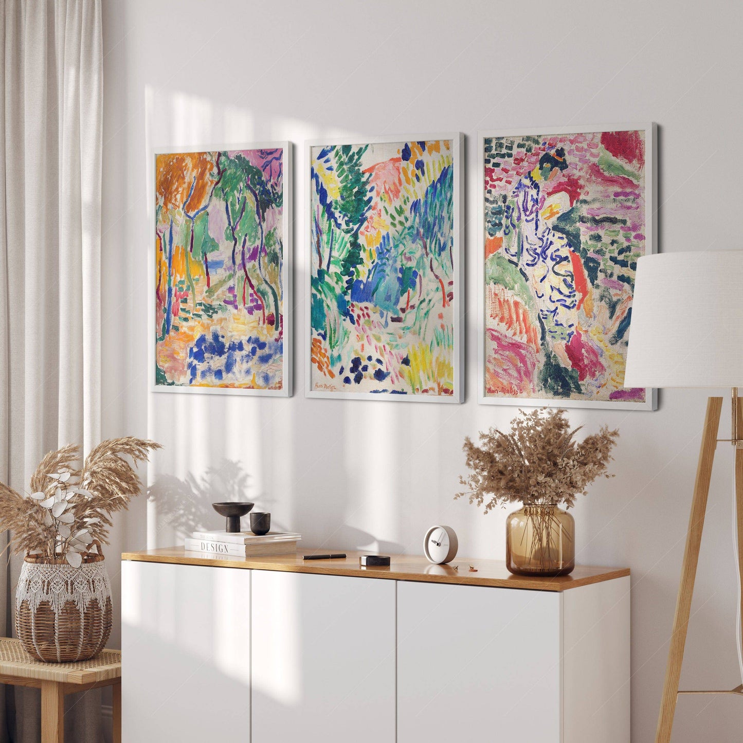 Henri Matisse Gallery Wall, Set of 3 Prints, Colorful abstract wall decor