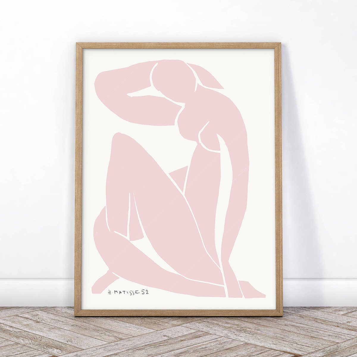 Henri Matisse Gallery Wall, Set of 3 Prints, Modern Decor, Light Pink and White