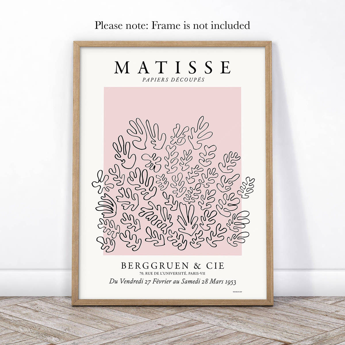 Henri Matisse Gallery Wall, Set of 3 Prints, Modern Decor, Light Pink and White
